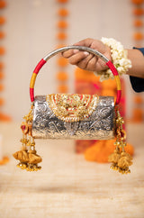 Tanvika Silver Handbag