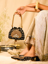 Raven Mule Heel & Raven Potli
