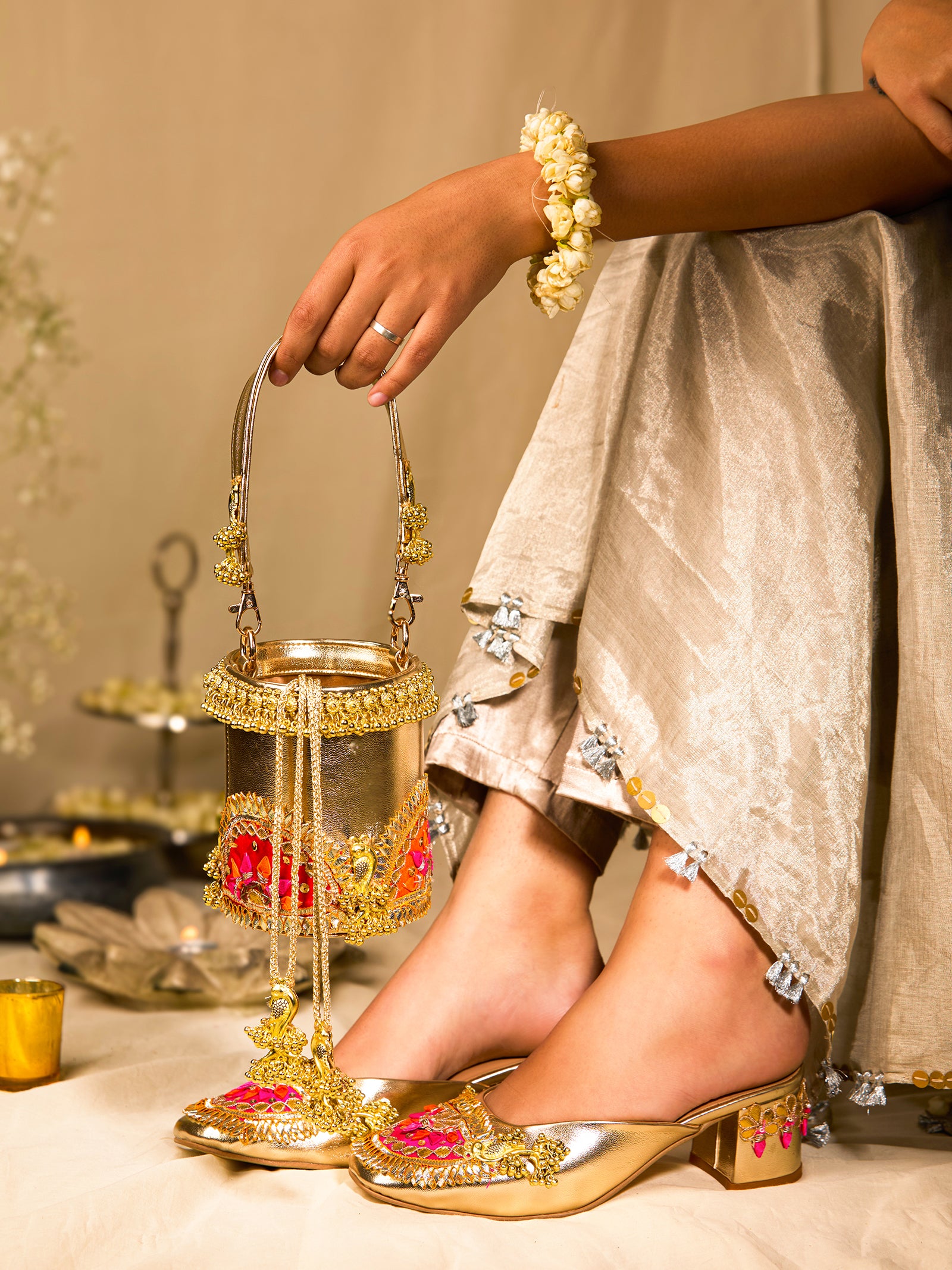 Goota Love Mule Heel & Gota Love Potli (Combo)