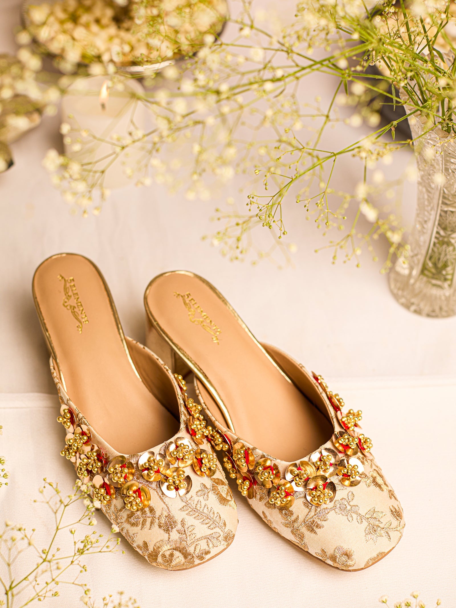 Nabhya Mule Heel & Nabhya Potli (Combo)