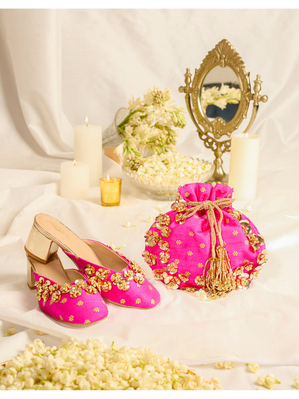 Nabhya Mule Heel & Nabhya Potli