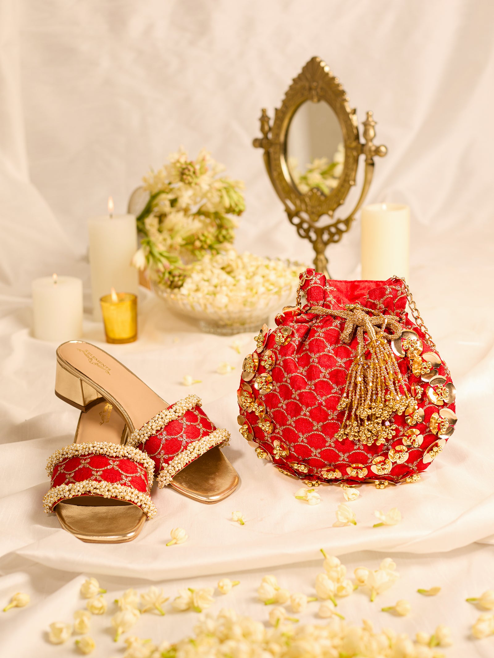 Adhika Slider Heel & Nabhya Potli (Combo)