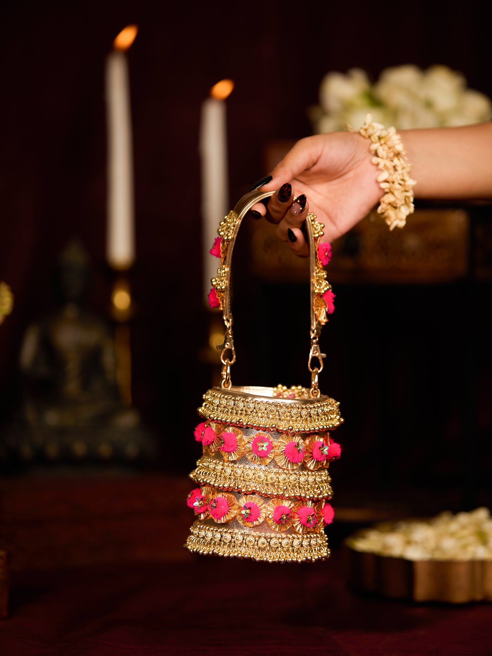 Gold Pompom (Potli)