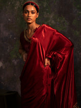 Karya - Maroon Saree