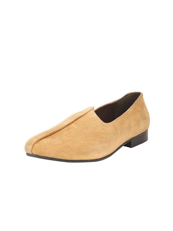 Velvet Fetish Beige Men Shoes