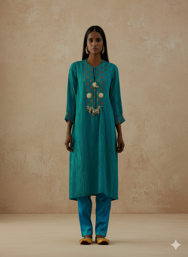 Ditya Turquoise (Kurta Set)