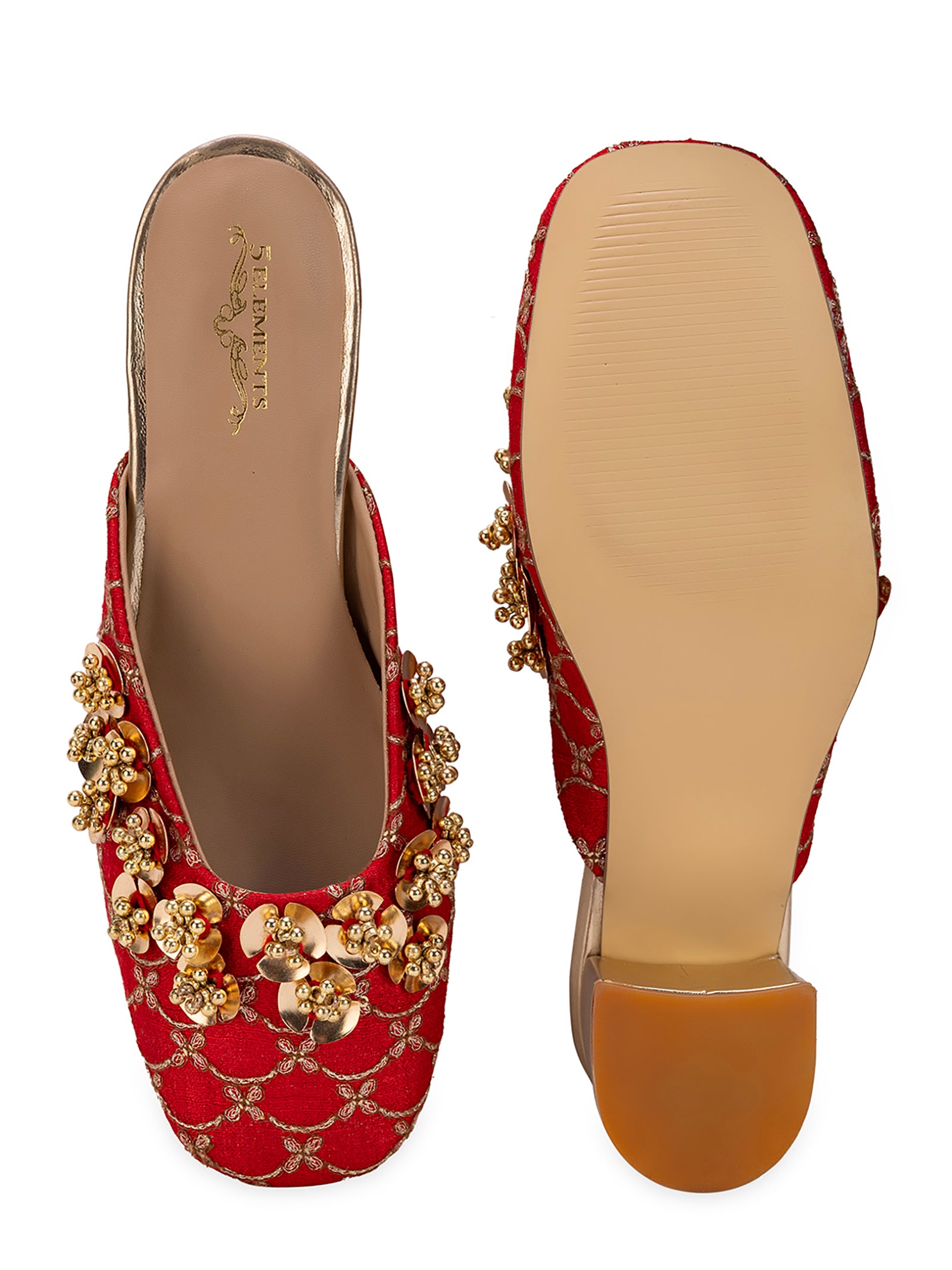 Nabhya Red (Mule Heel)