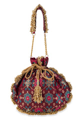 Avika Wine Potli