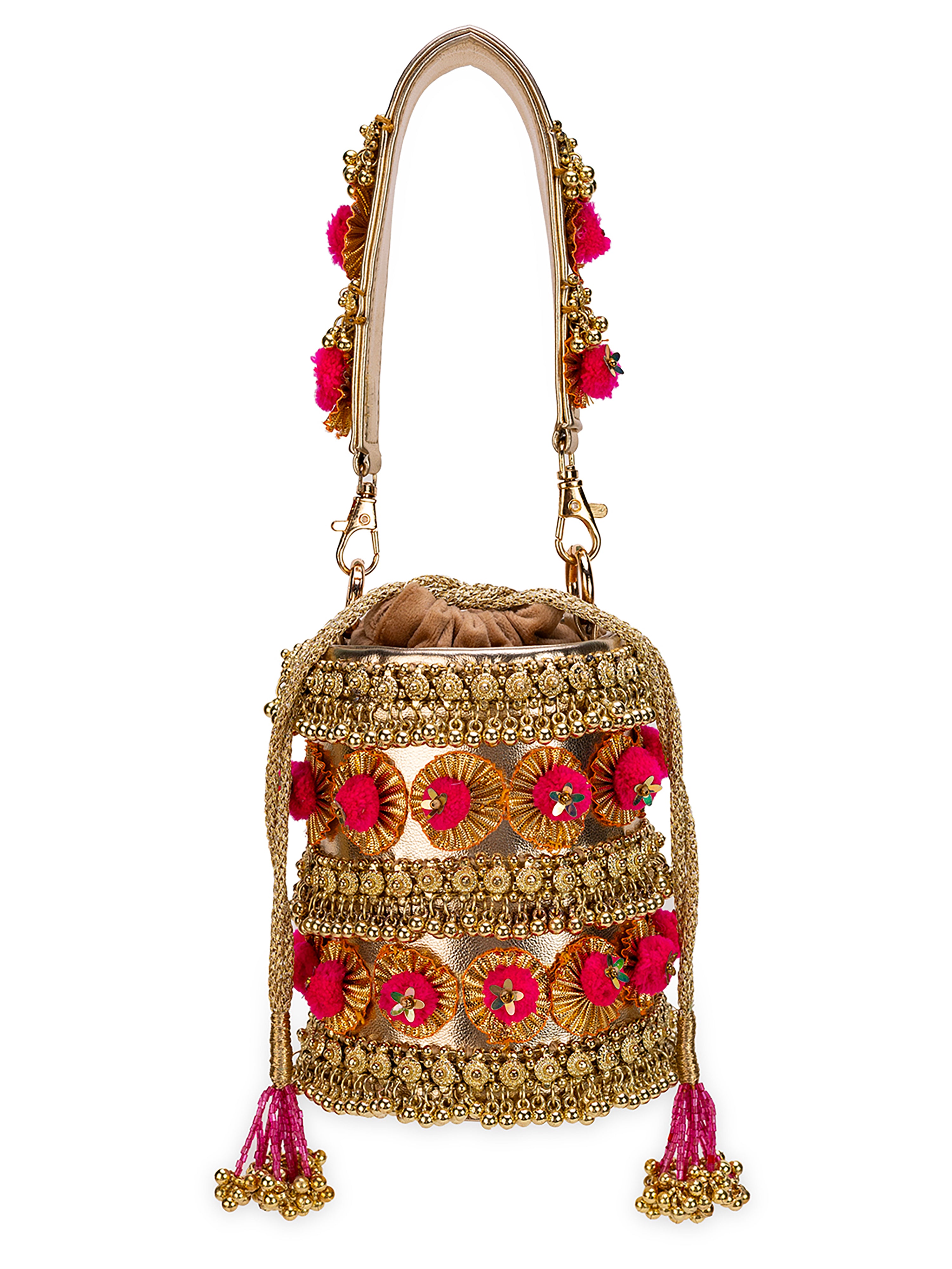 Gold Pompom (Potli)