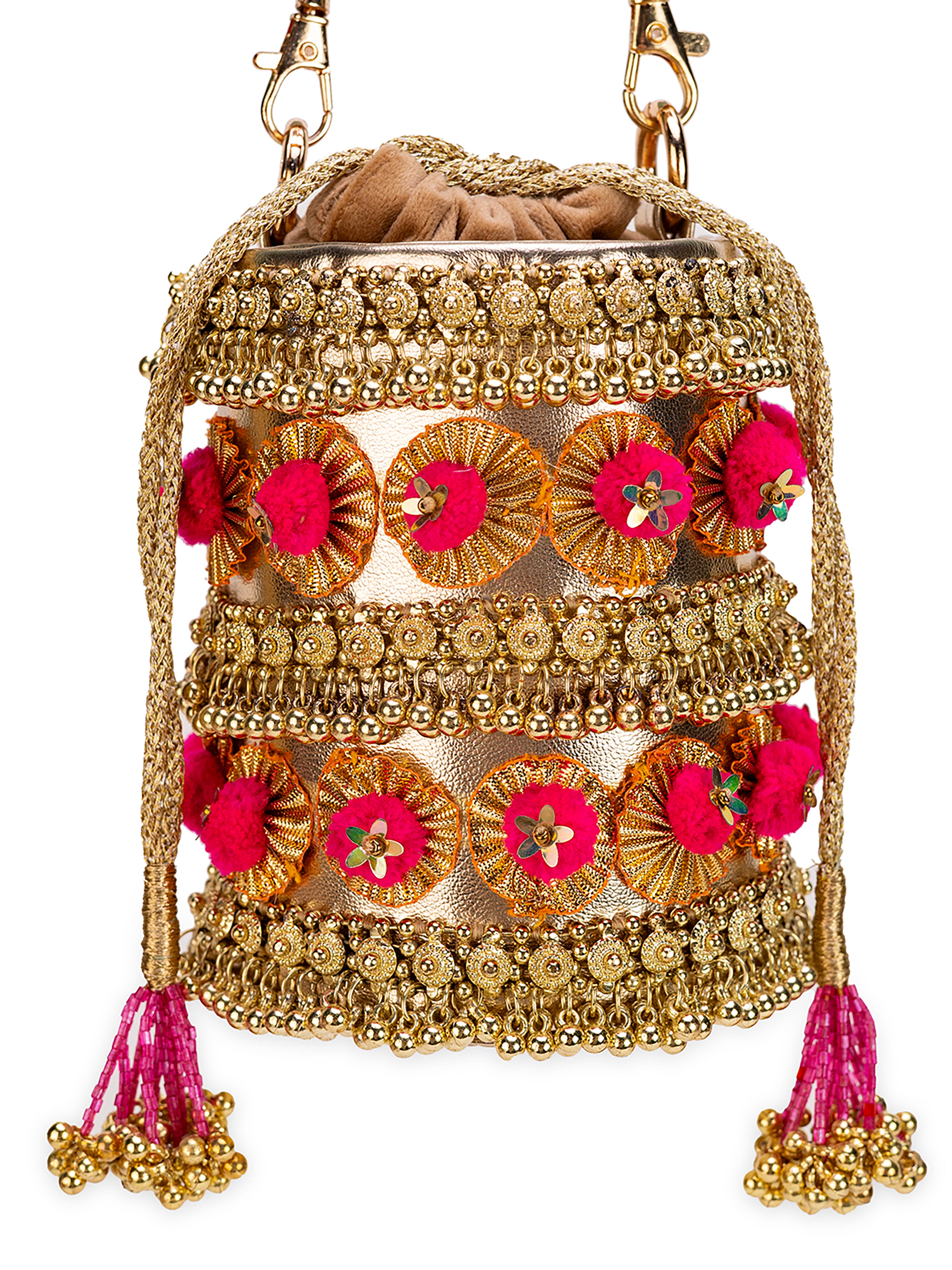 Gold Pompom (Potli)