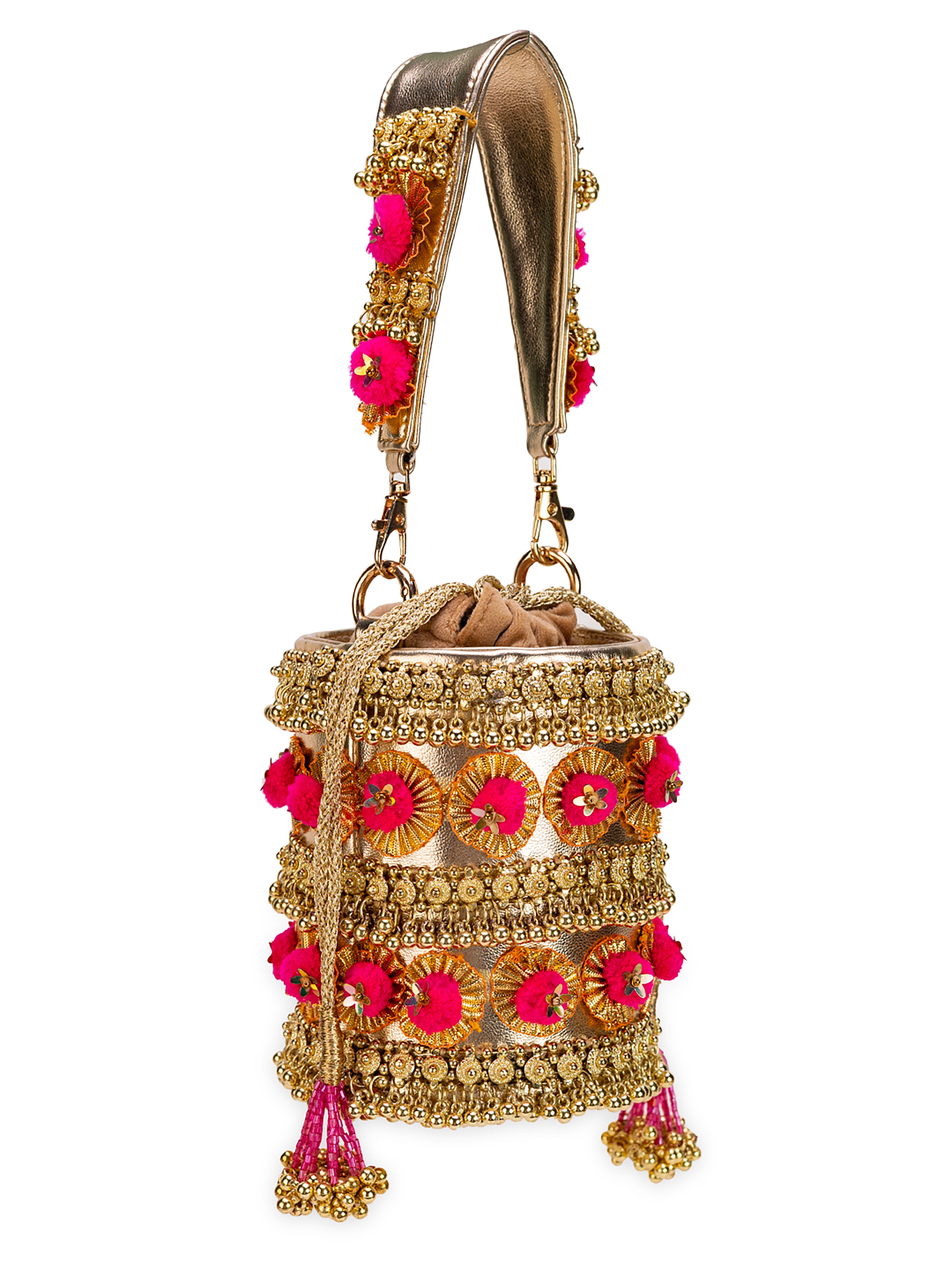 Gold Pompom (Potli)