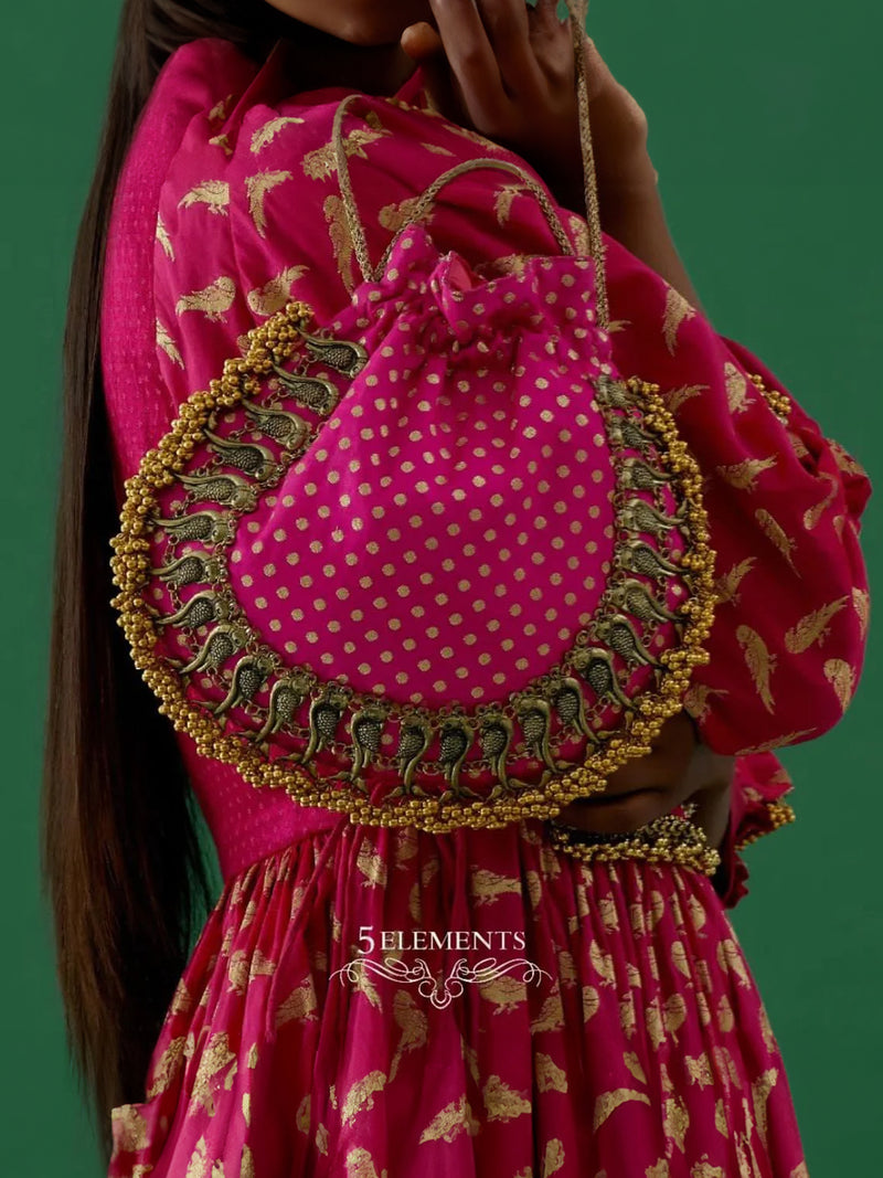 Nida - Fushia (potli bag)