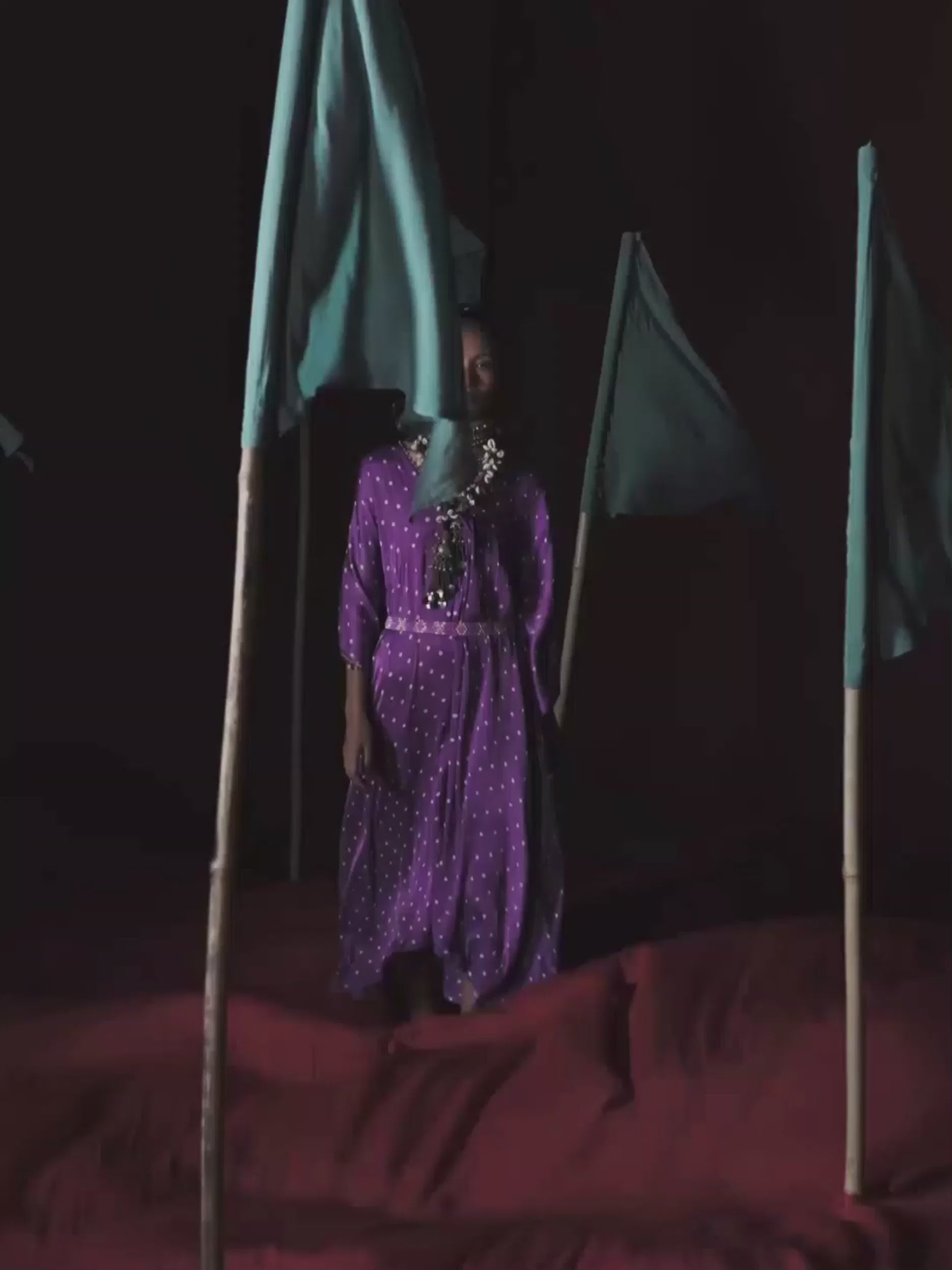 Silvia Purple Kaftan