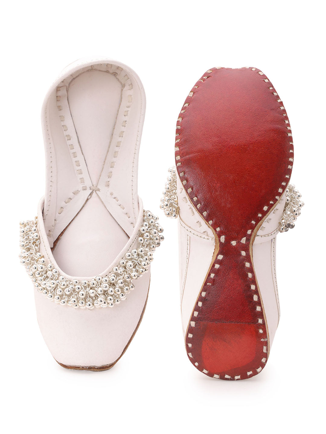 Ghungroo Blast Kids Jutti - White 5elements