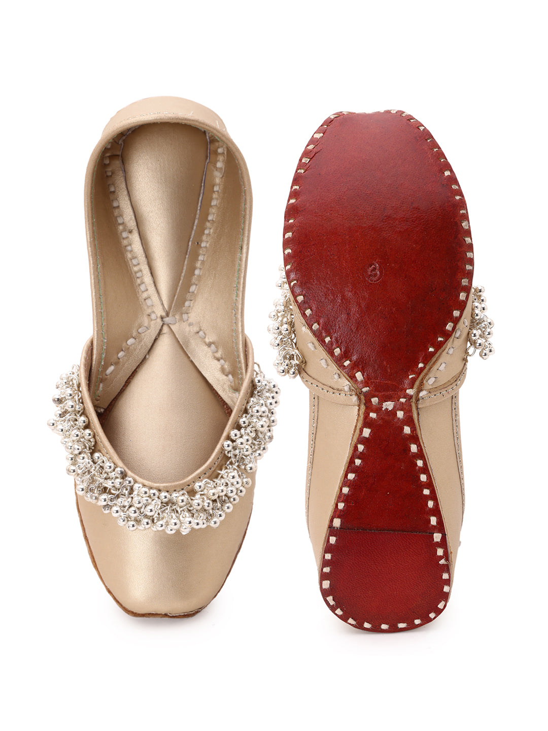 Ghungroo Blast Kids Jutti - Polish Silver 5elements