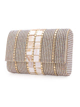 Geometric Embroidered Clutch 5elements
