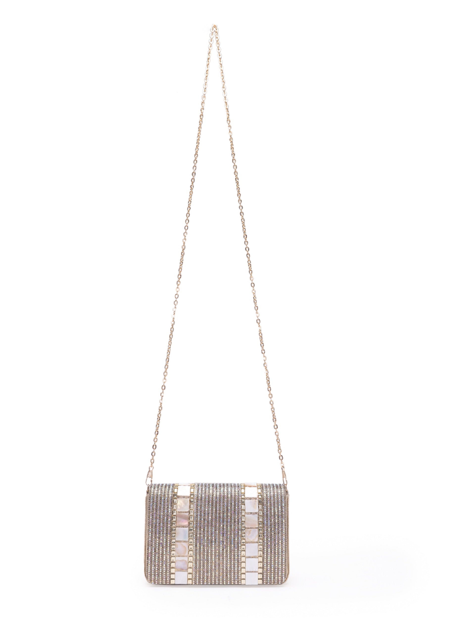 Geometric Embroidered Clutch 5elements