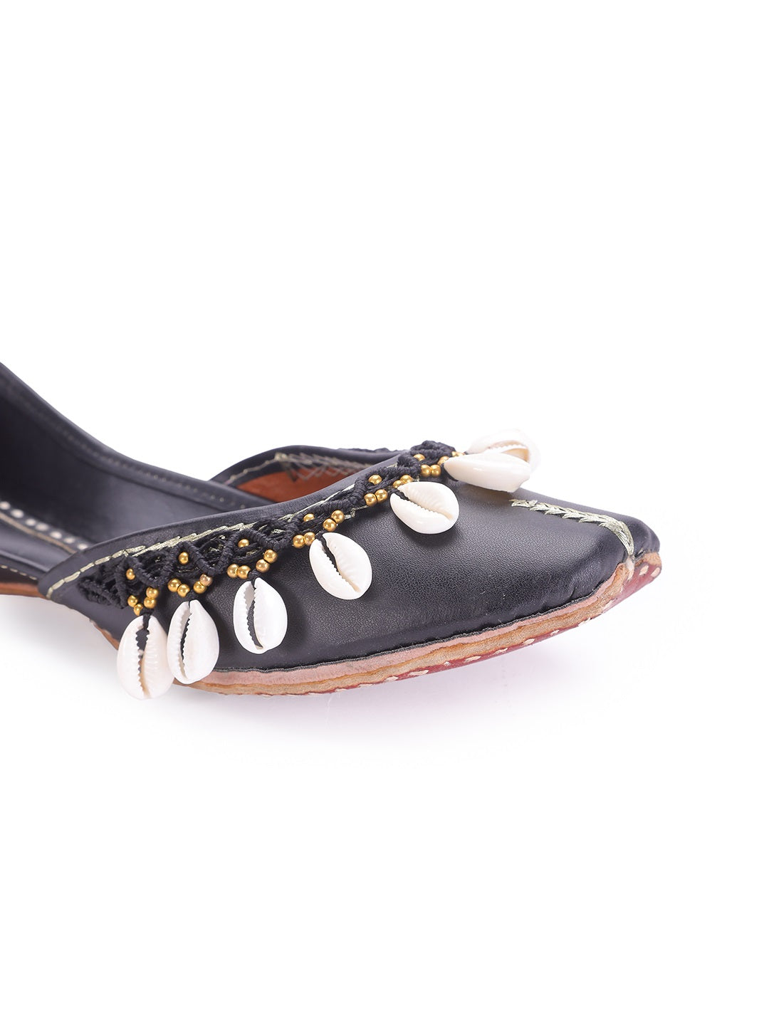 Black Upper Sea Shell Embellished (jutti)5elements