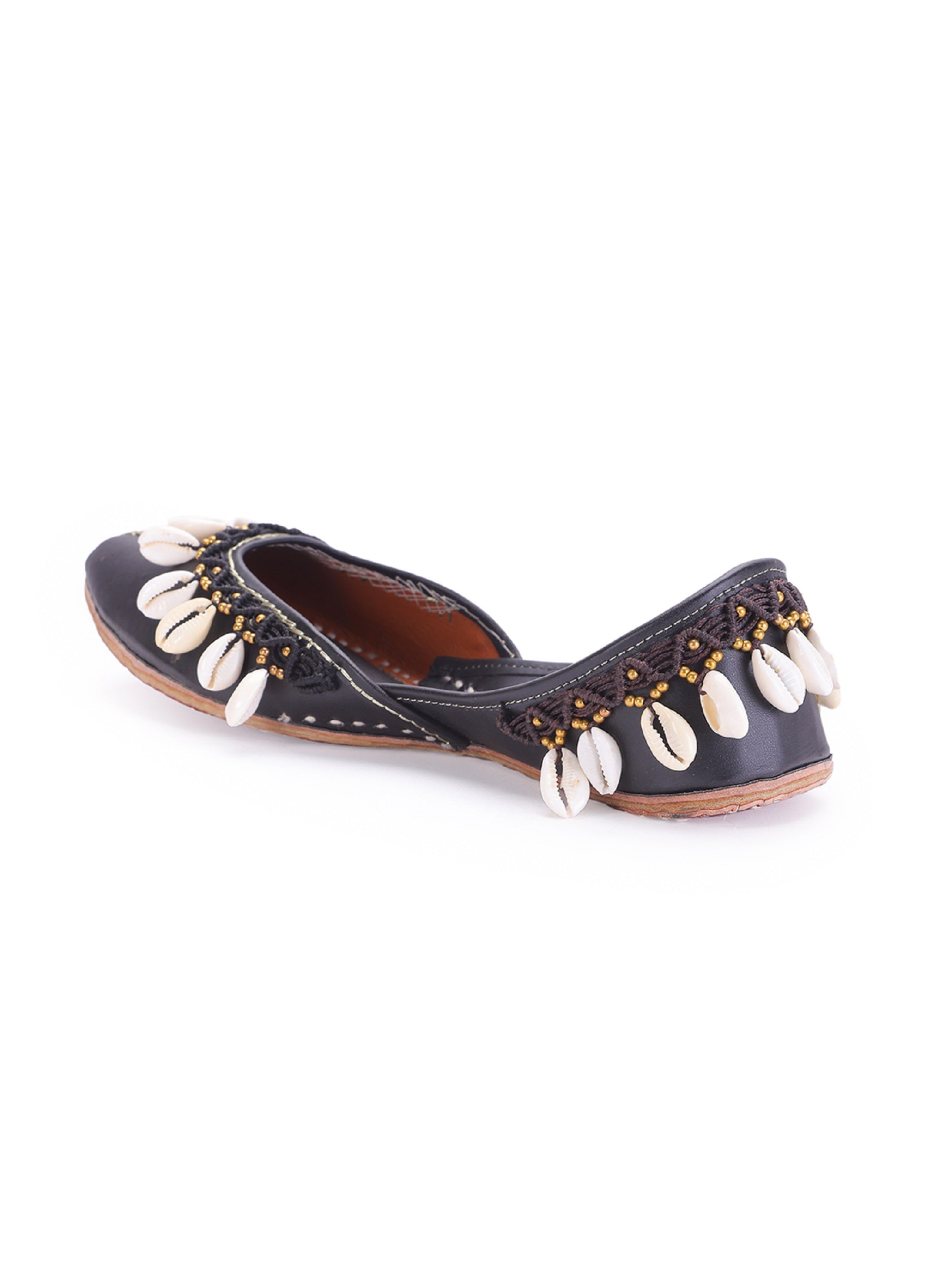 Black Upper Sea Shell Embellished (jutti)5elements