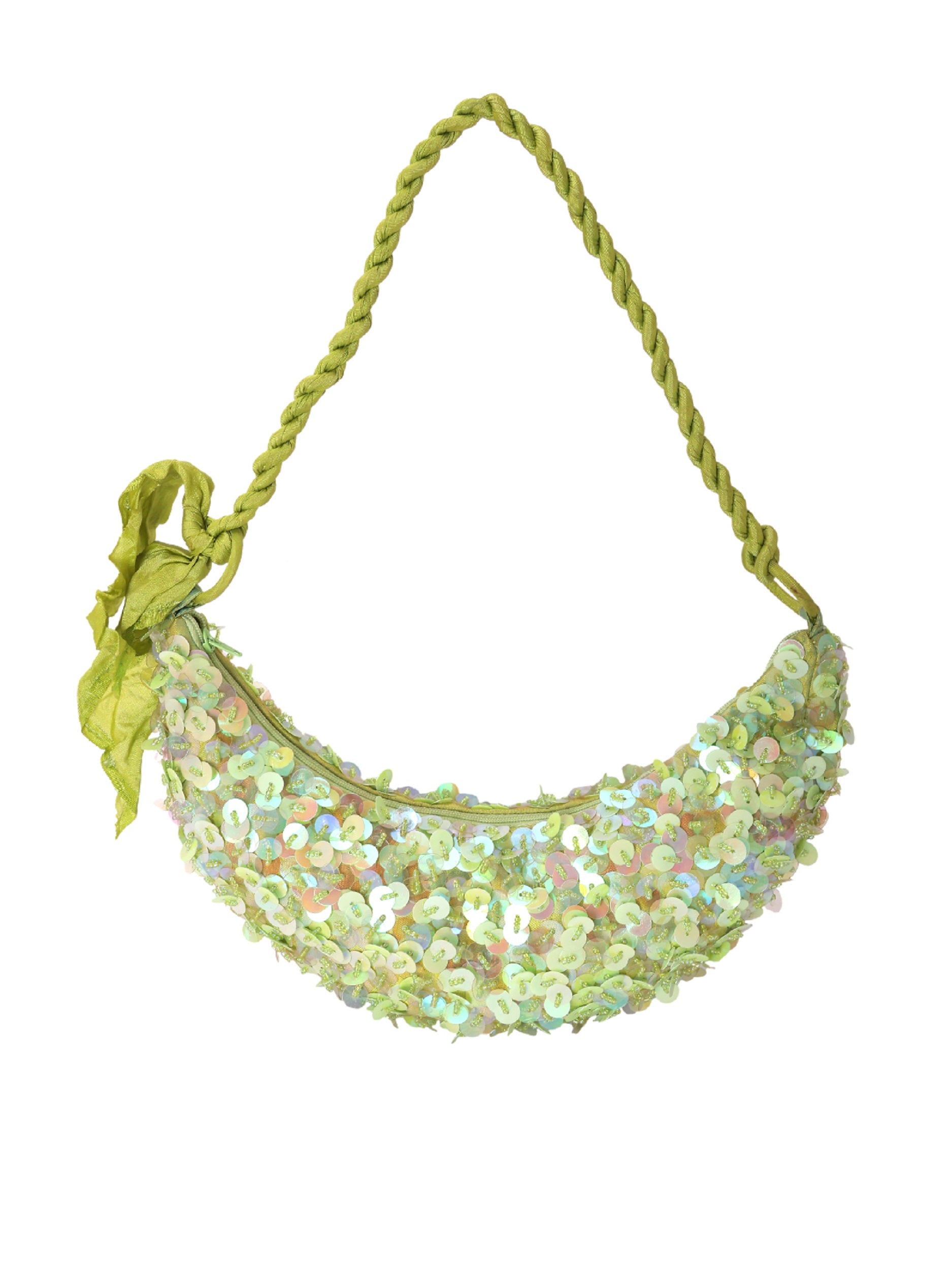 Kelly Green Potli Clutches