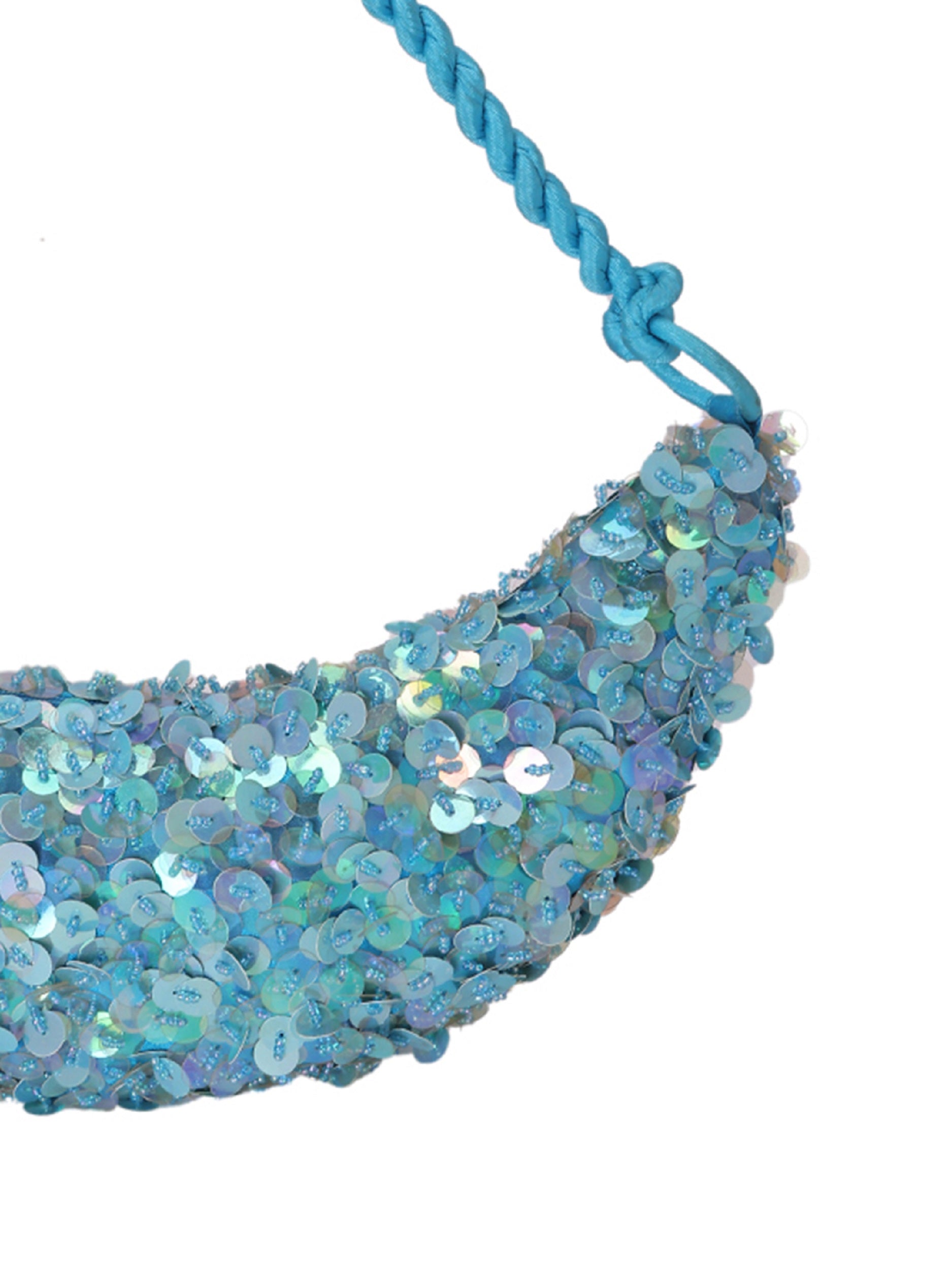 Kelly Blue Potli Clutches