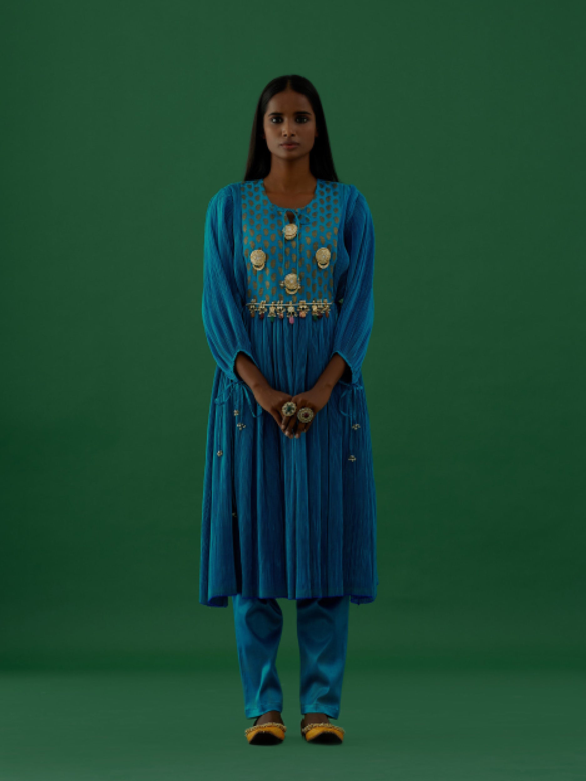 Trishika - Turqouise Tunic - 5elements