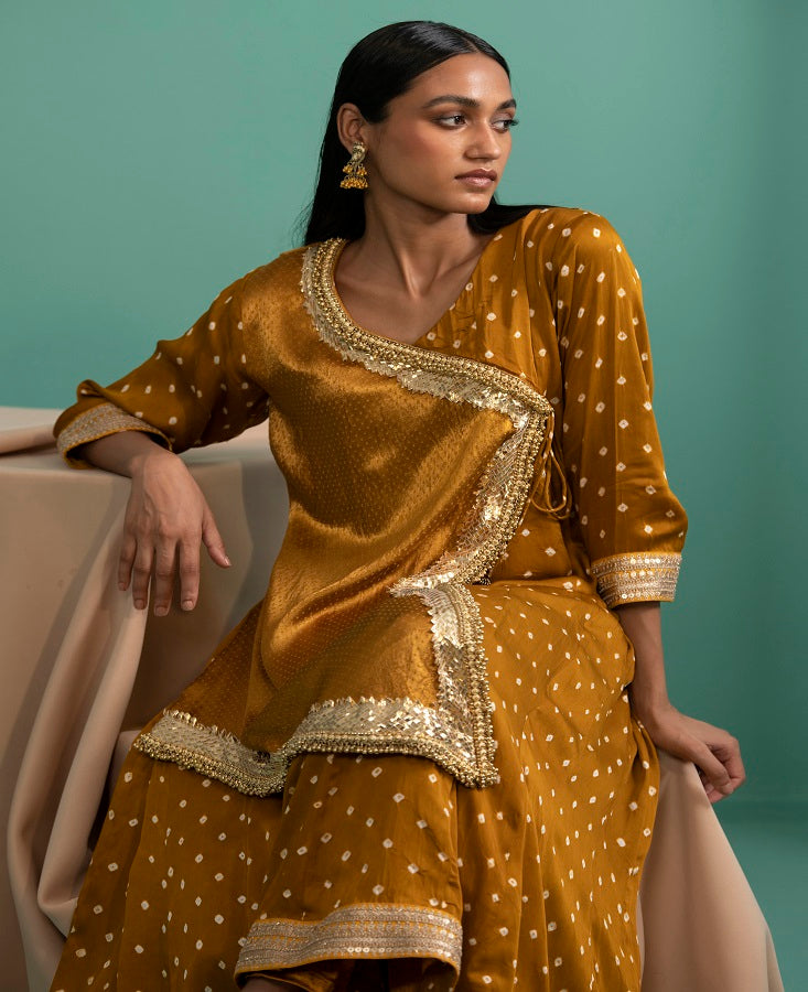 Shivya - Mustard kurta Set - 5elements