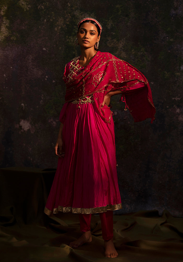 Somya - Pink kurta Set - 5elements