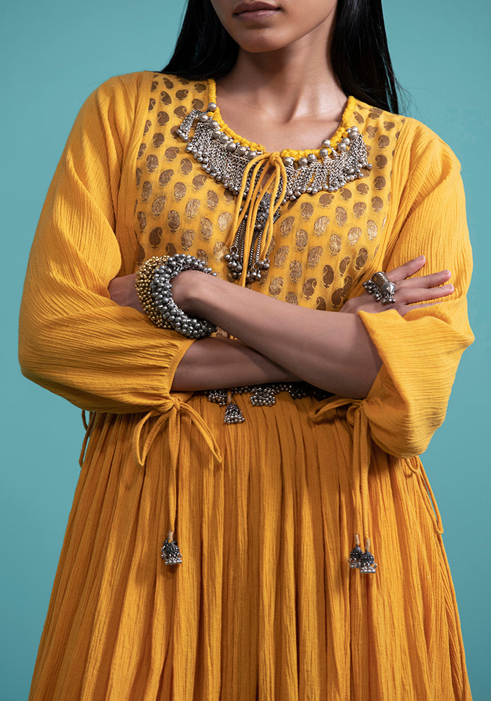 Adhira - Yellow kurta Set - 5elements
