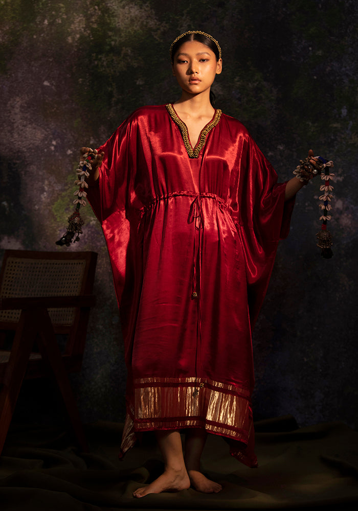 Sudevi -Maroon (kaftan) - 5elements