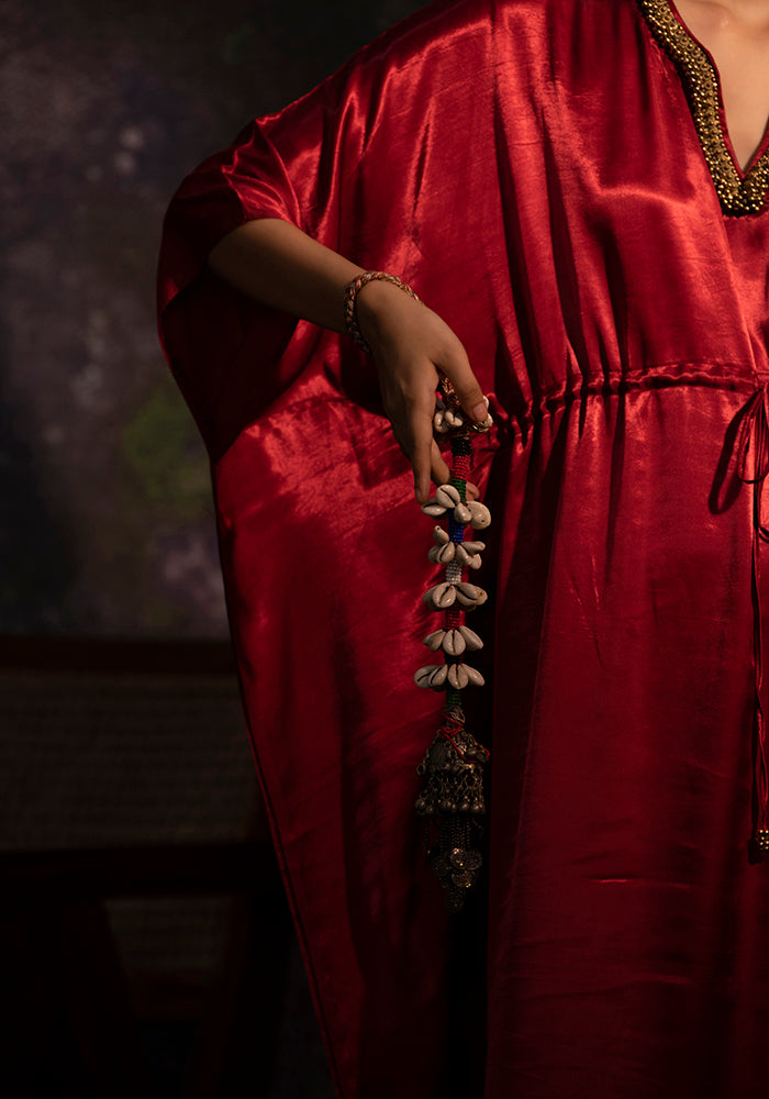 Sudevi -Maroon (kaftan) - 5elements