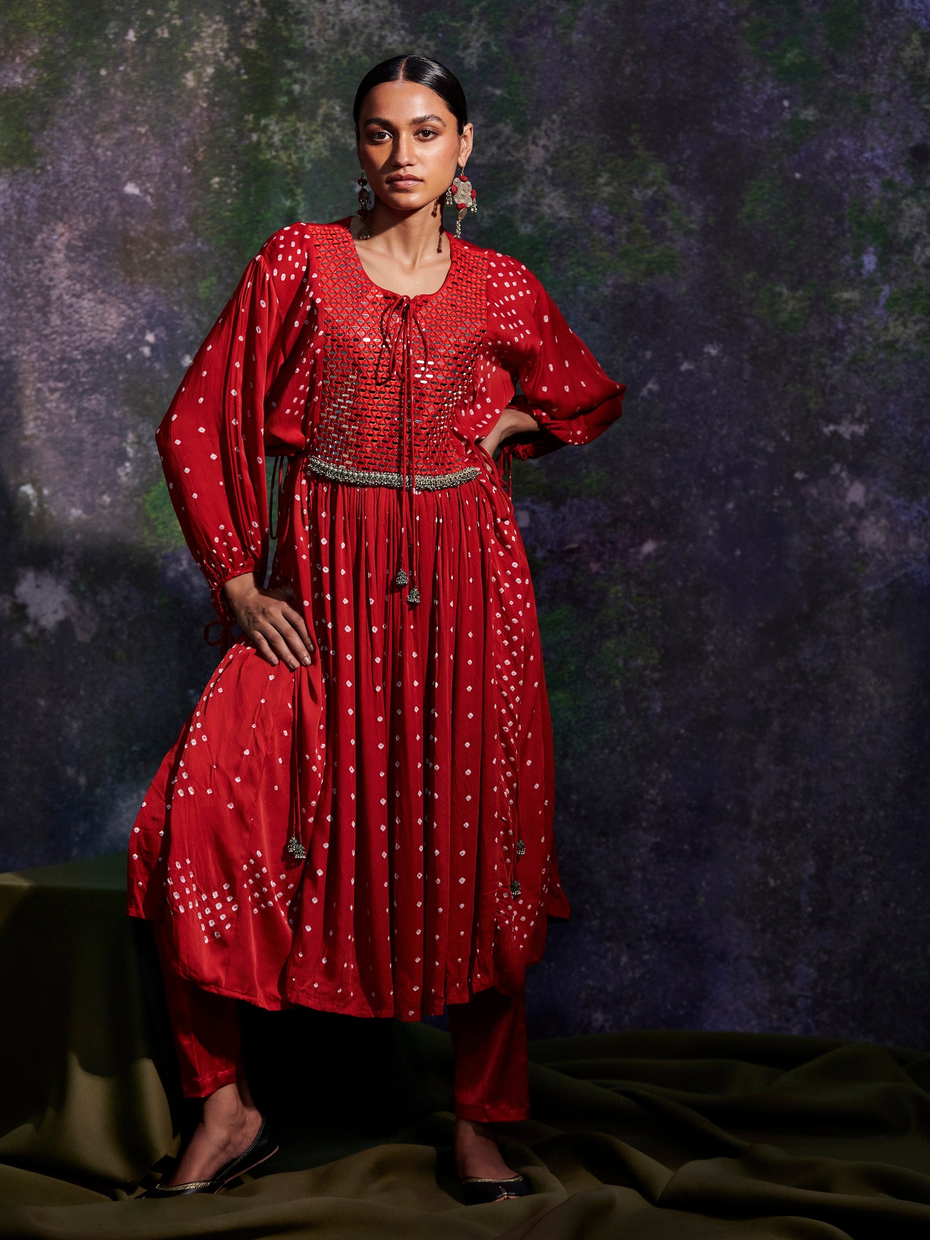 Vrinda - Red Tunic - 5elements