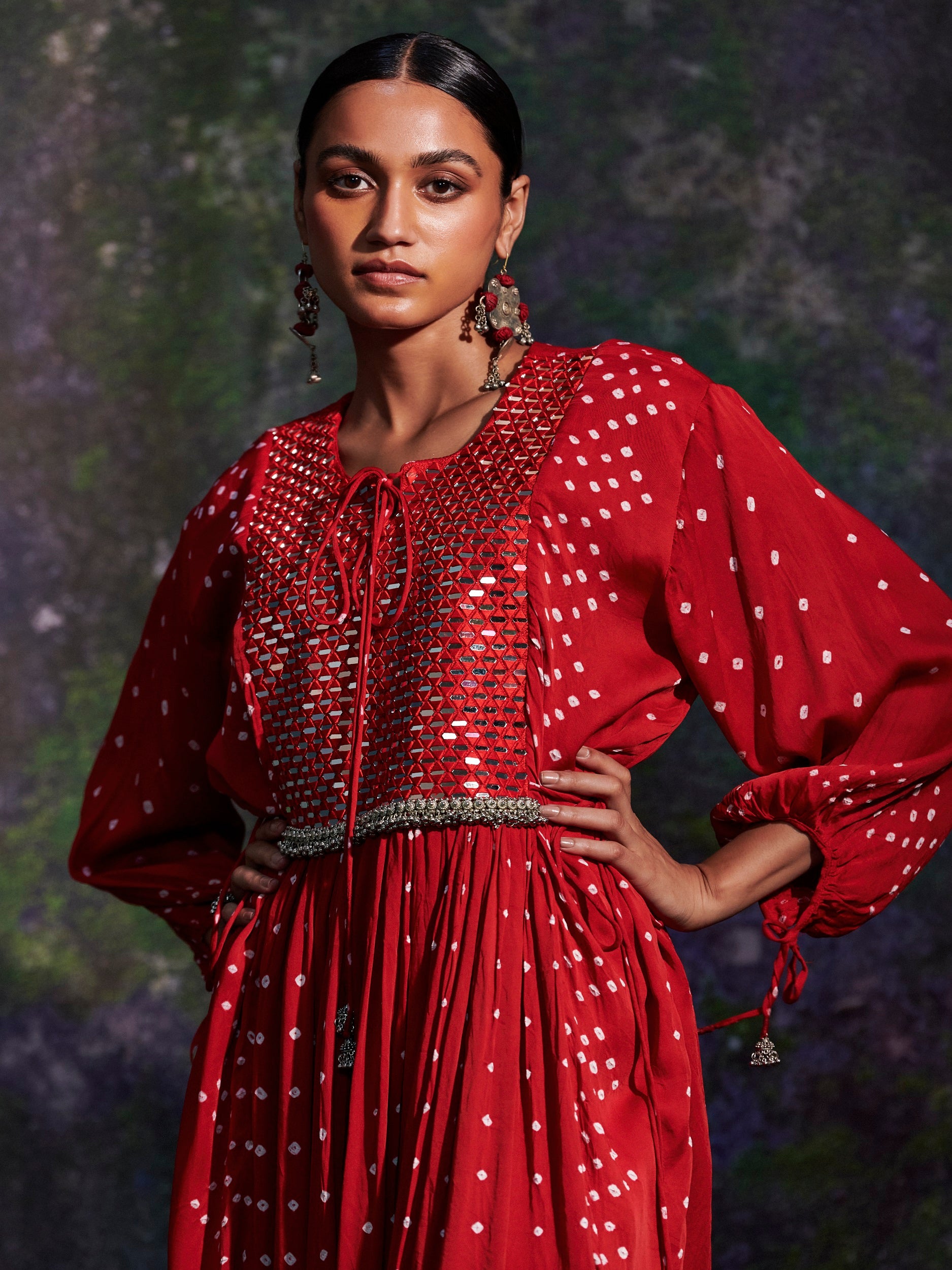 Vrinda - Red Tunic - 5elements