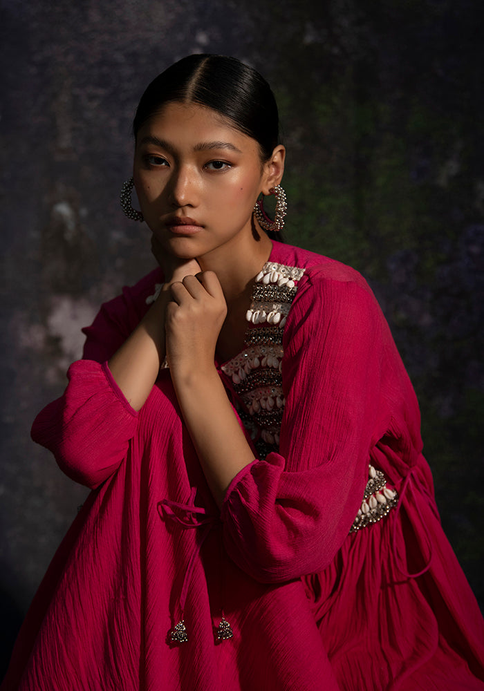 Akriti - Pink kurta Set - 5elements