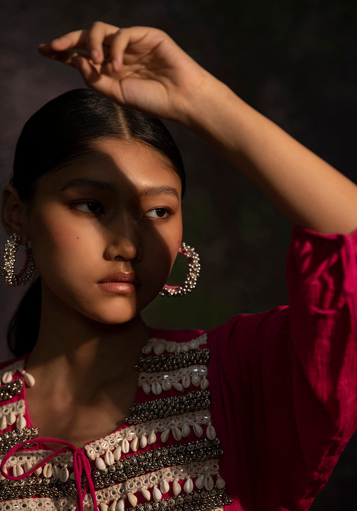 Akriti - Pink kurta Set - 5elements