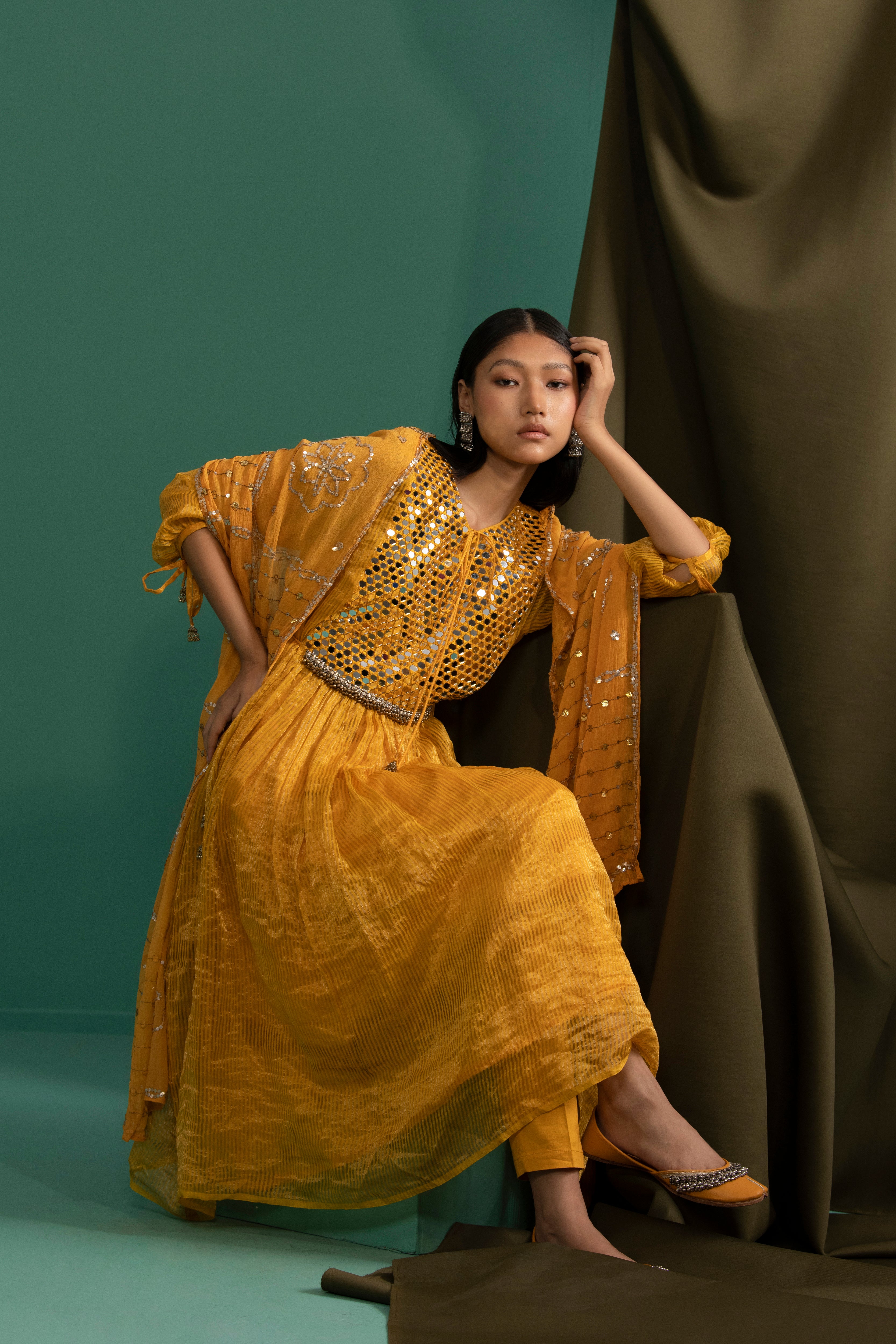 Gopika - Yellow kurta Set -5elements