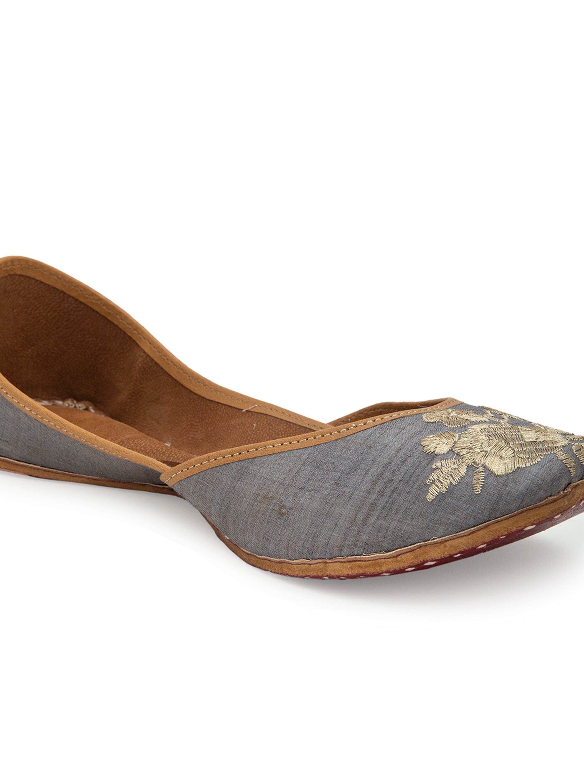 Mughal Bird - Silver (jutti) 5elements