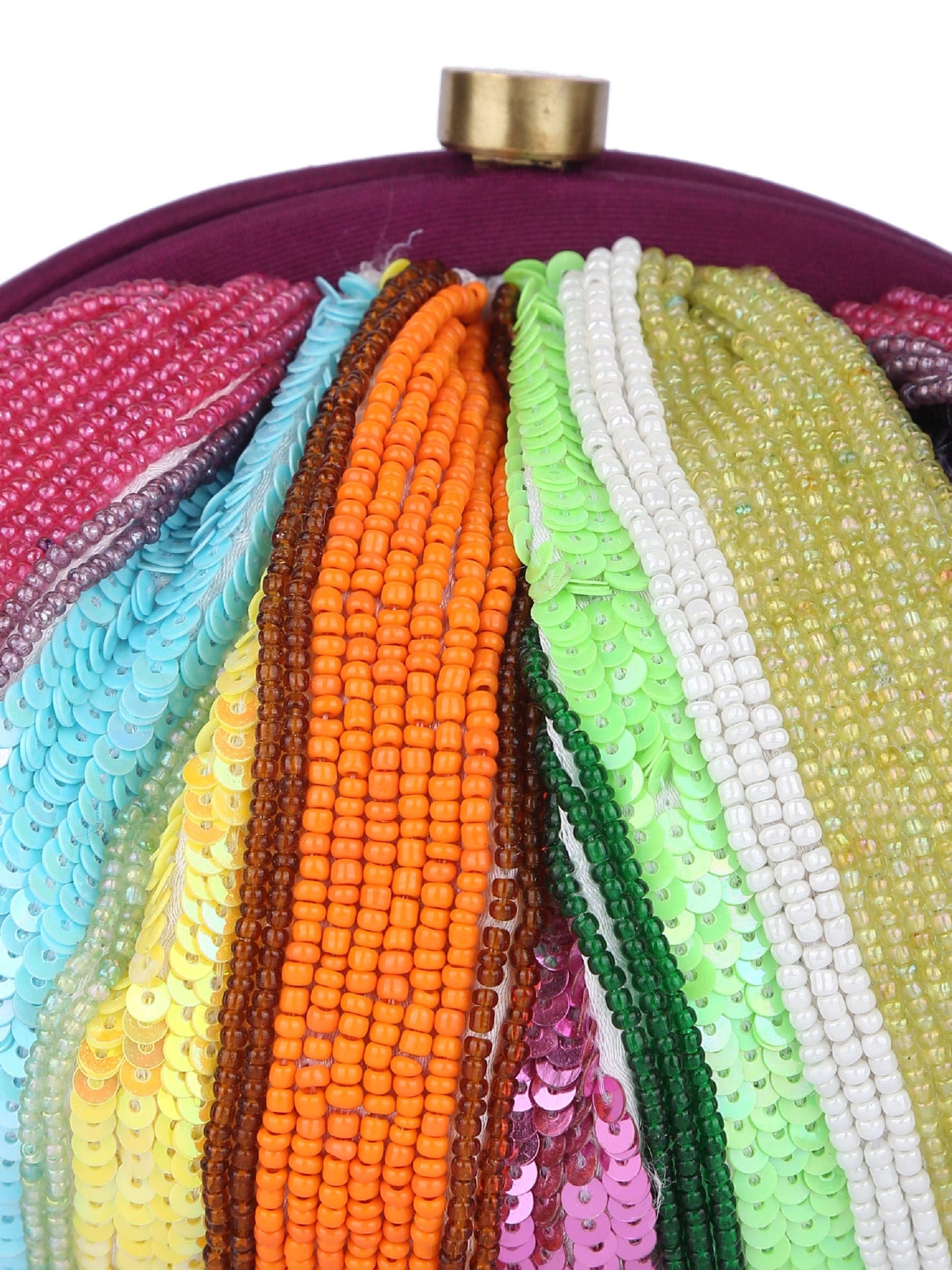 Multi Beaded Handcrafted Potli Clutch