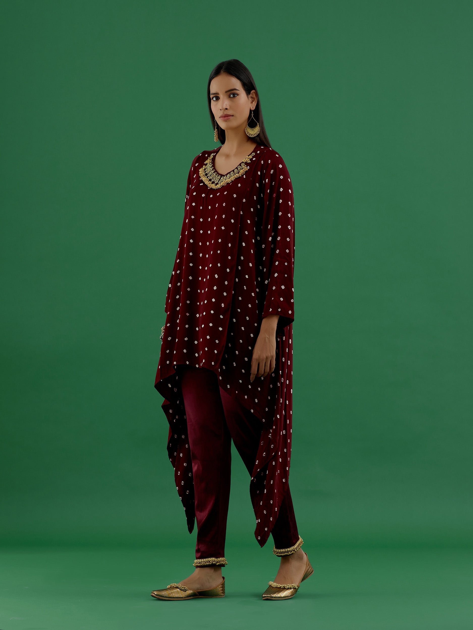 Vishakha - Maroon Top - 5elements