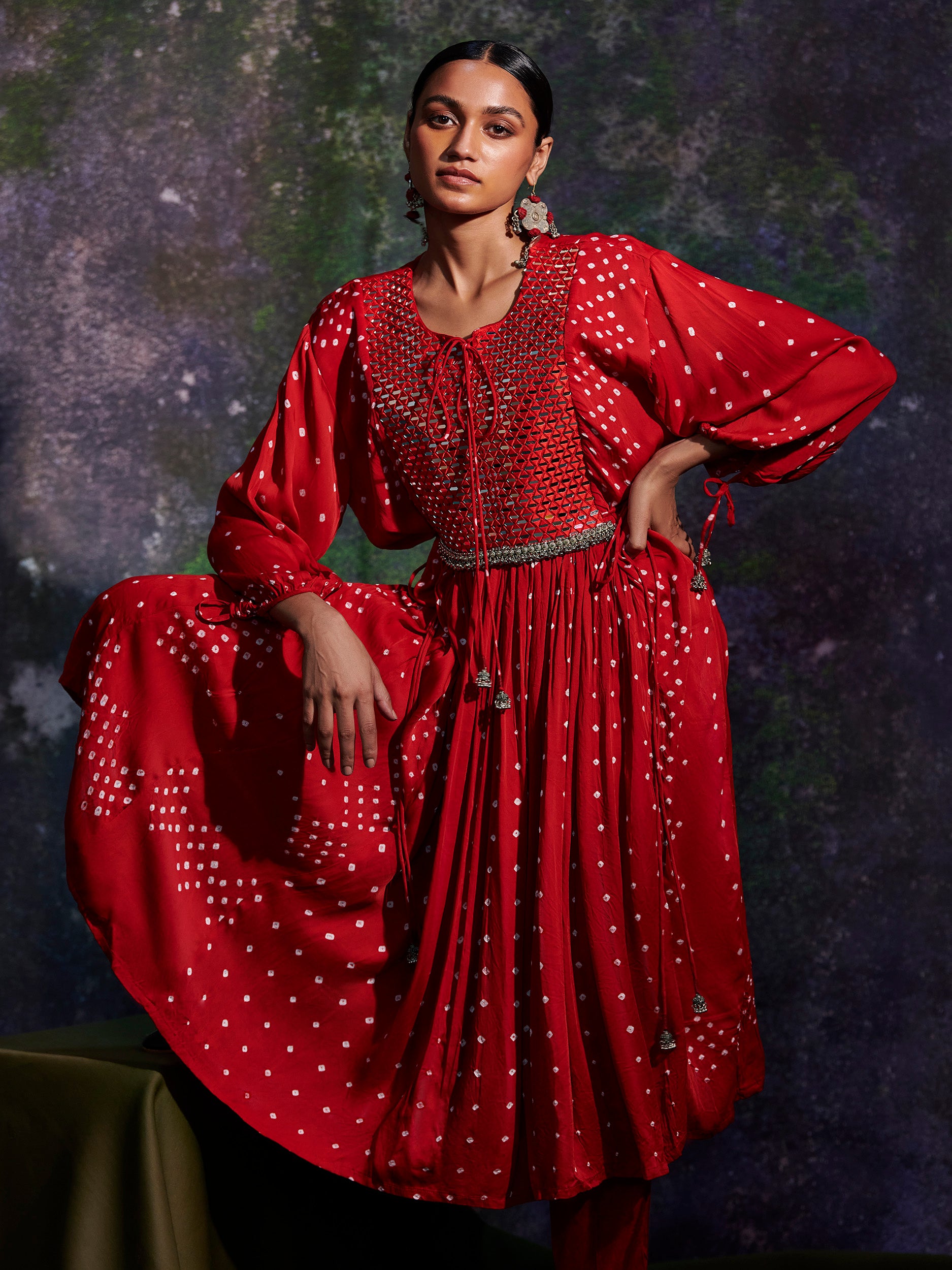 Vrinda - Red Set - 5elements