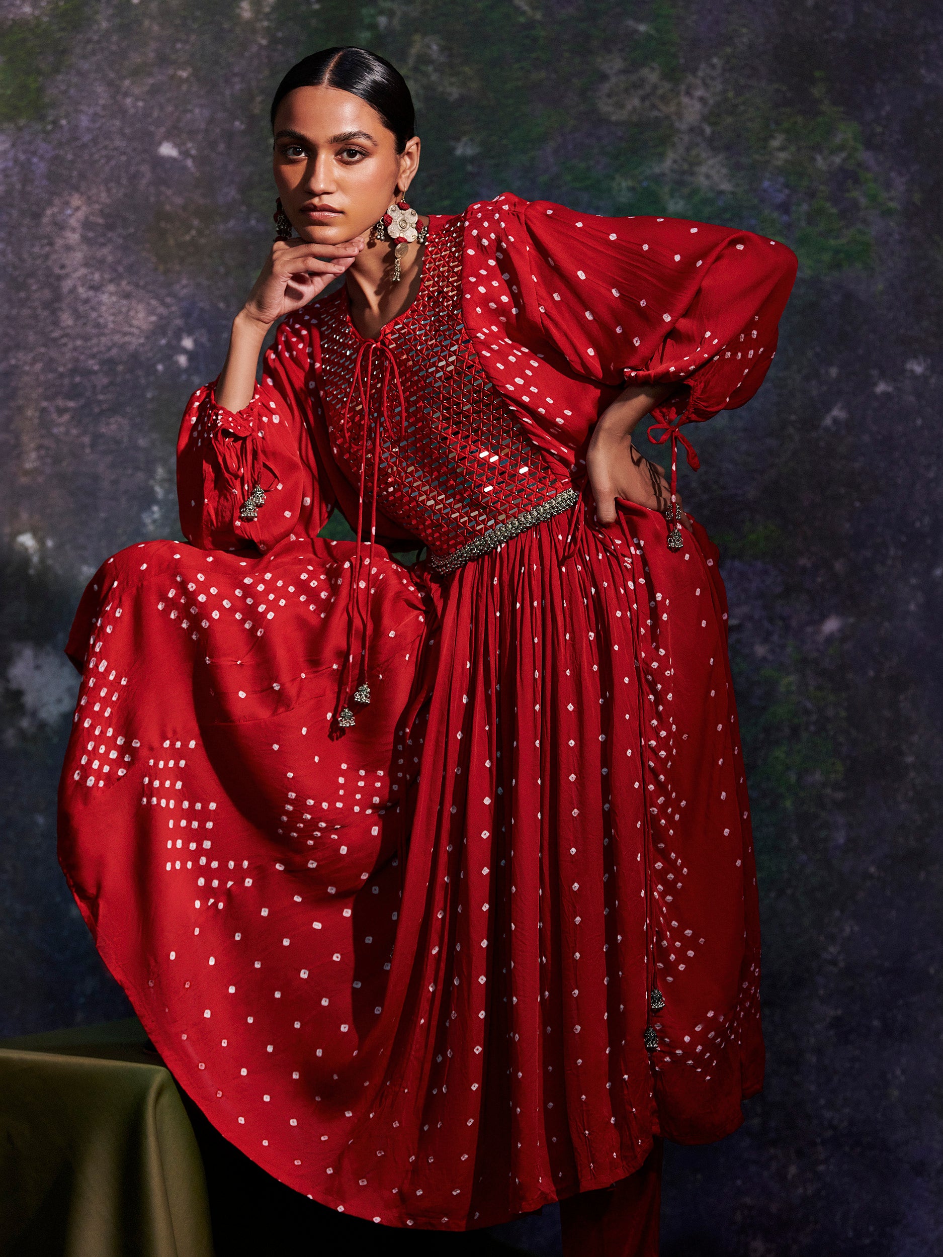 Vrinda - Red Set - 5elements