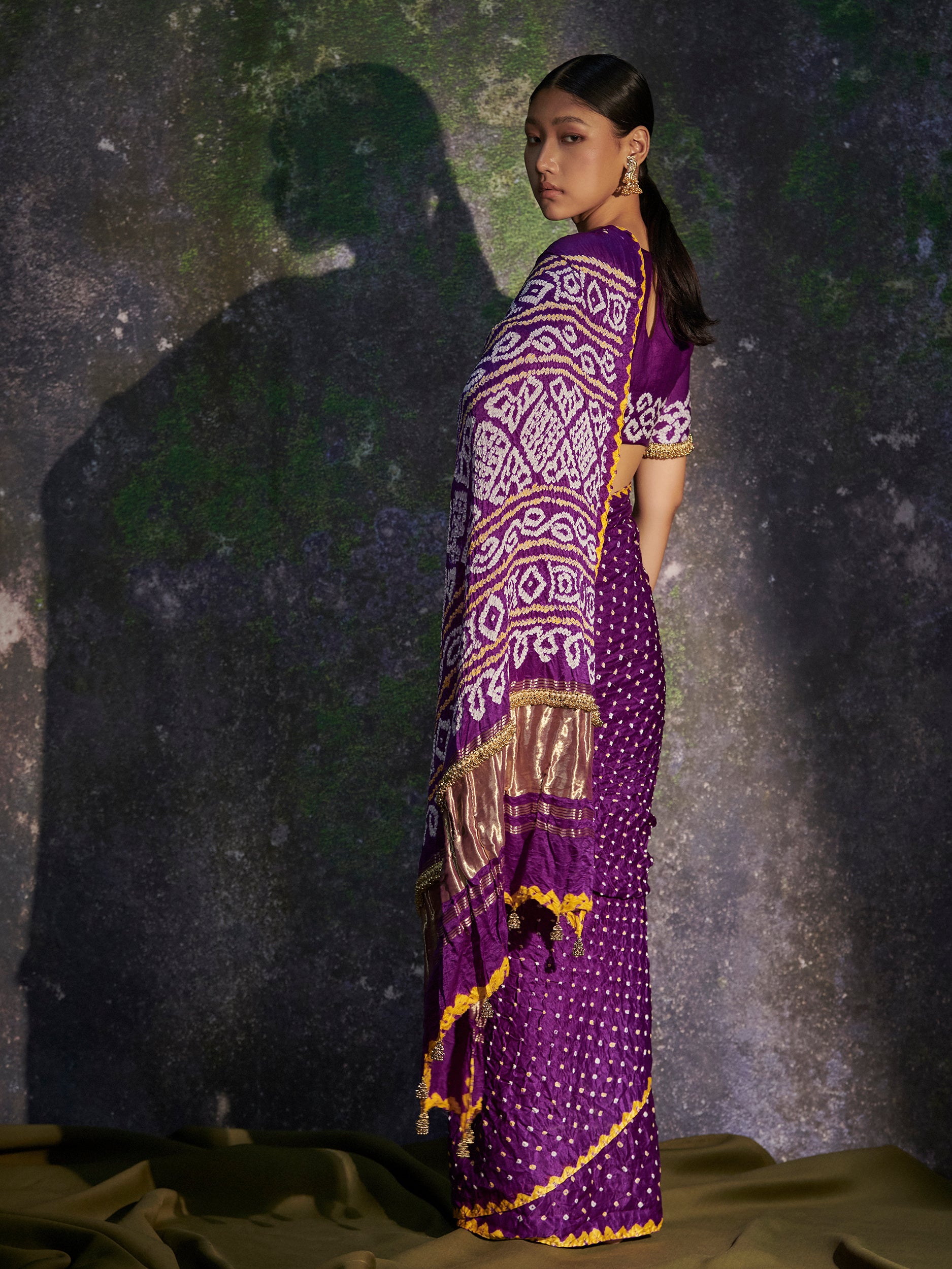 Ambika - Purple Saree - 5elements