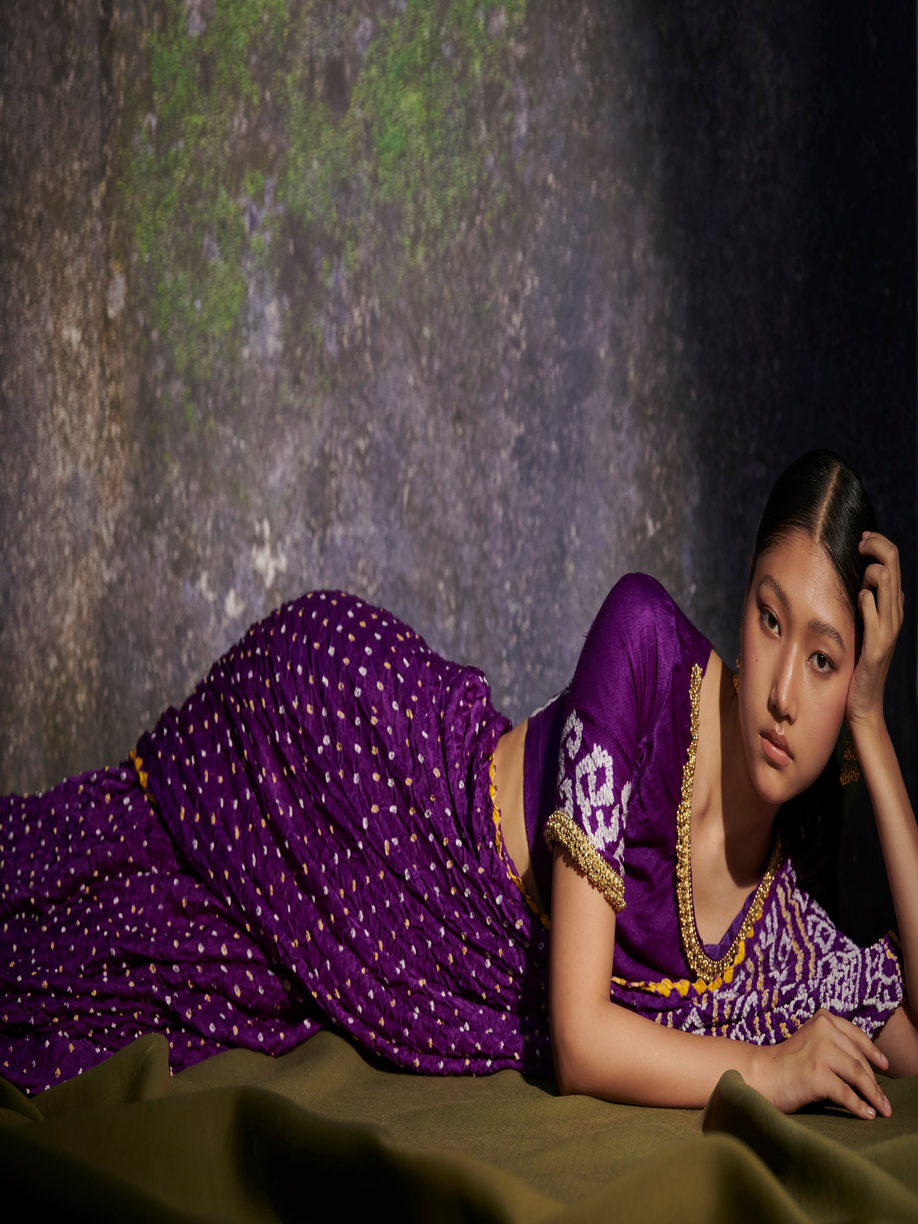 Ambika - Purple Saree - 5elements