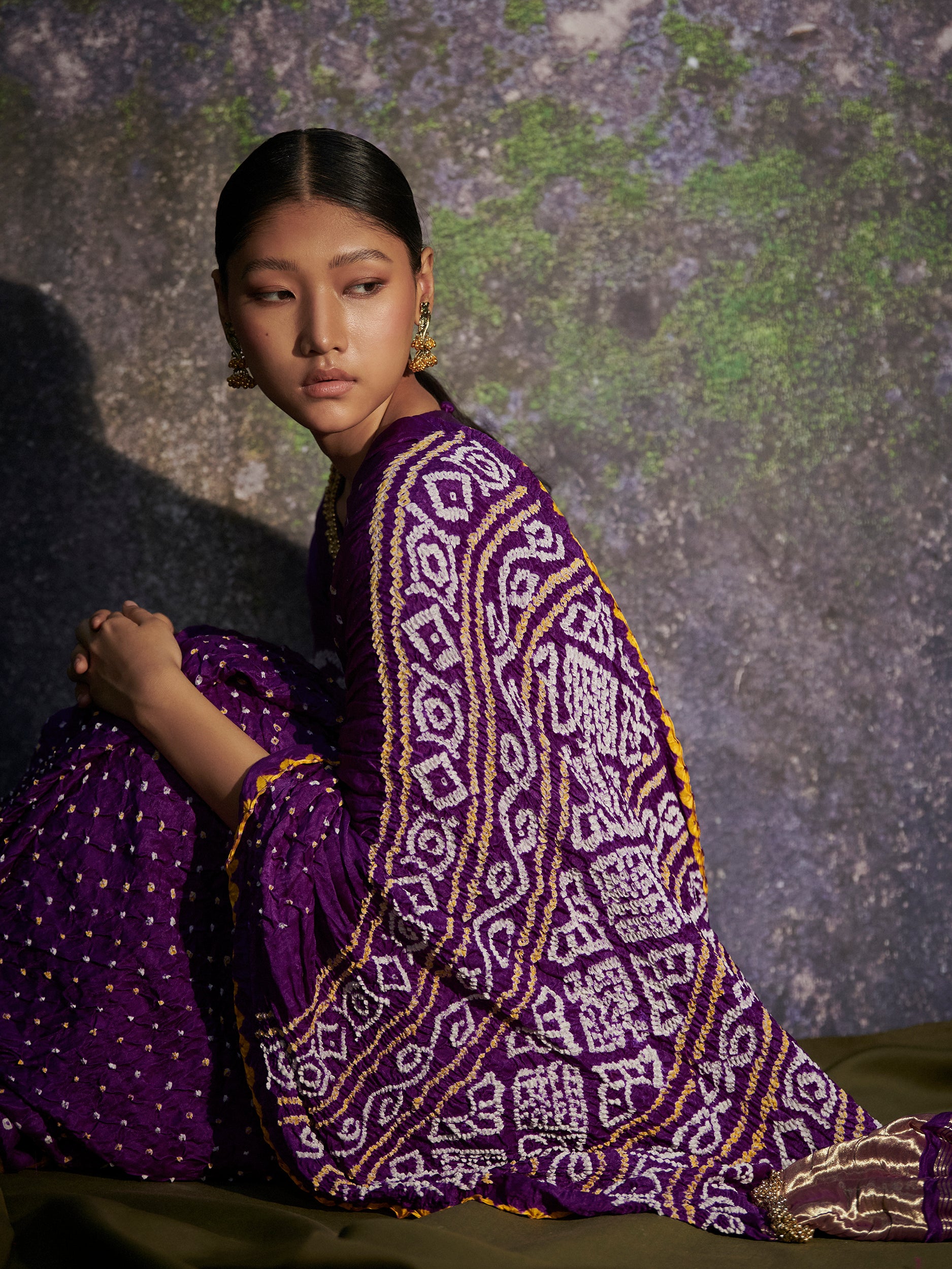 Ambika - Purple Saree - 5elements