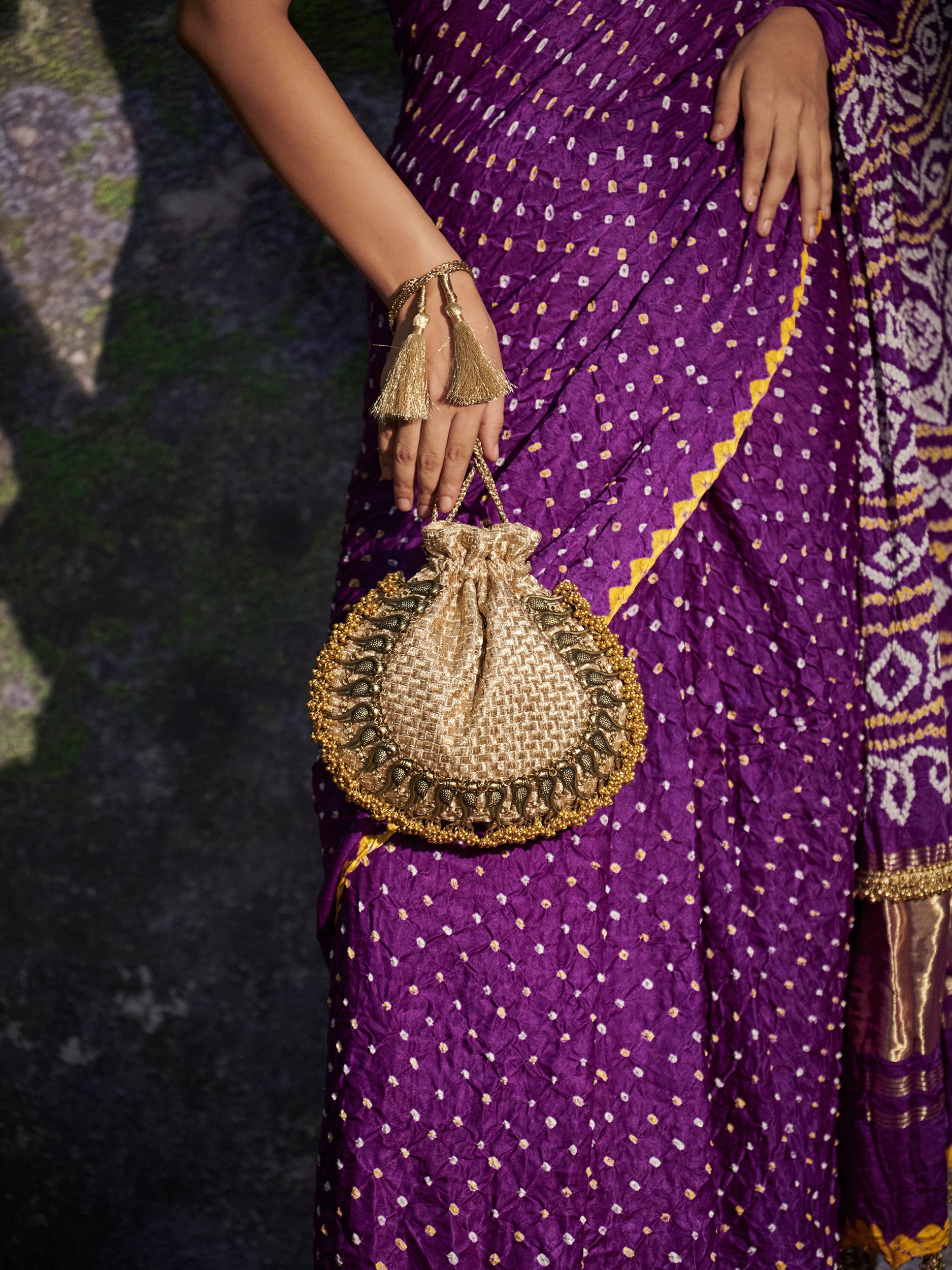 Ambika - Purple Saree - 5elements