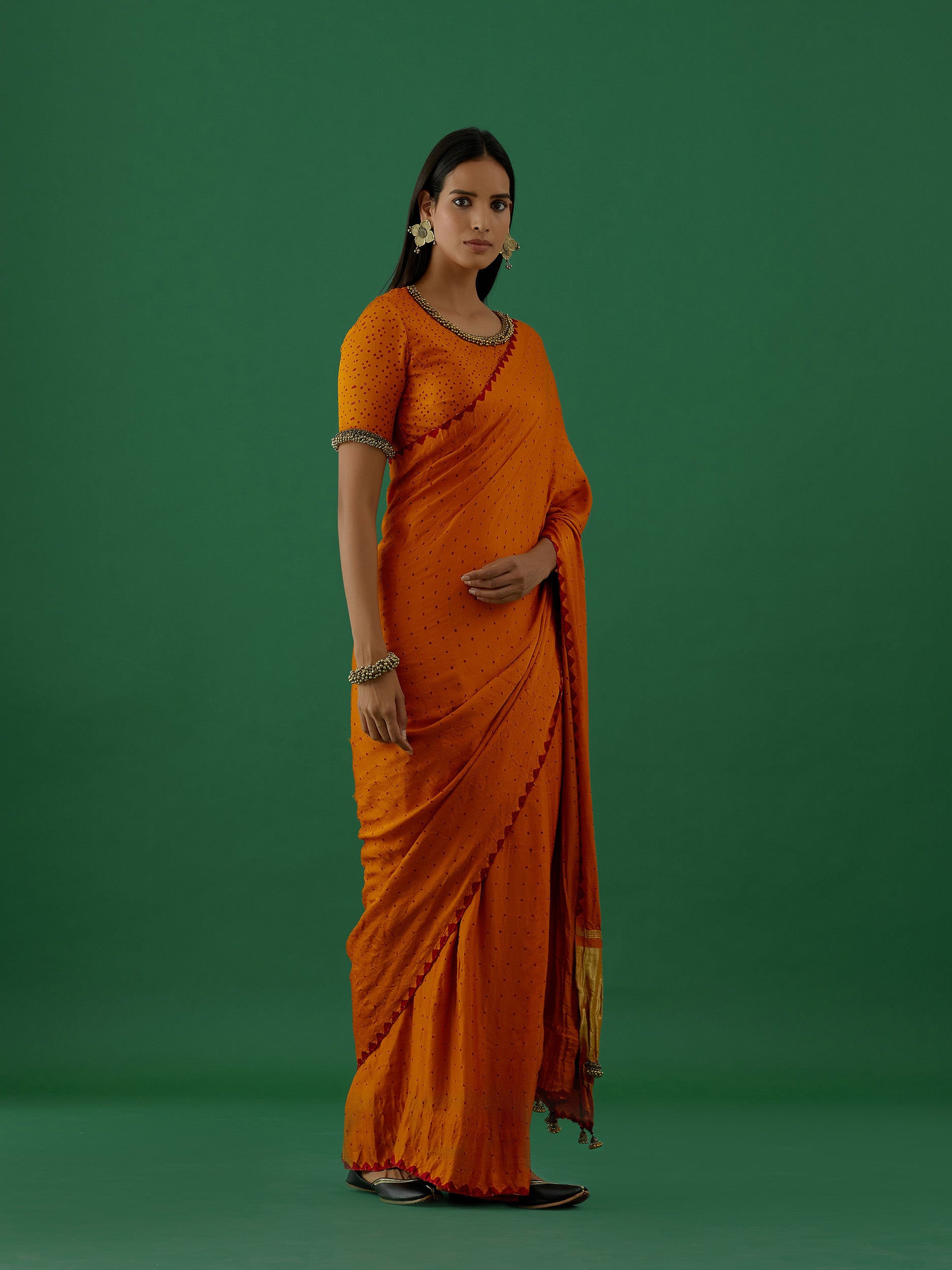 Ambika - Mustard Saree - 5elements