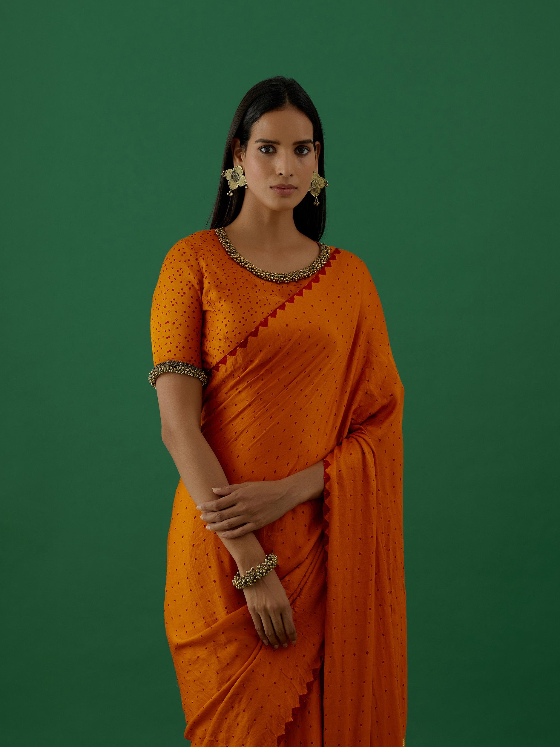Ambika - Mustard Saree - 5elements