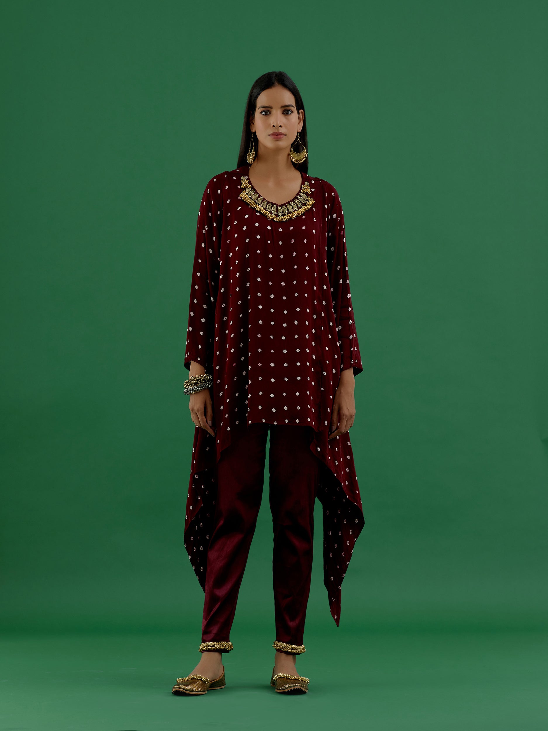 Vishakha - Brown Co-ords Set - 5elements