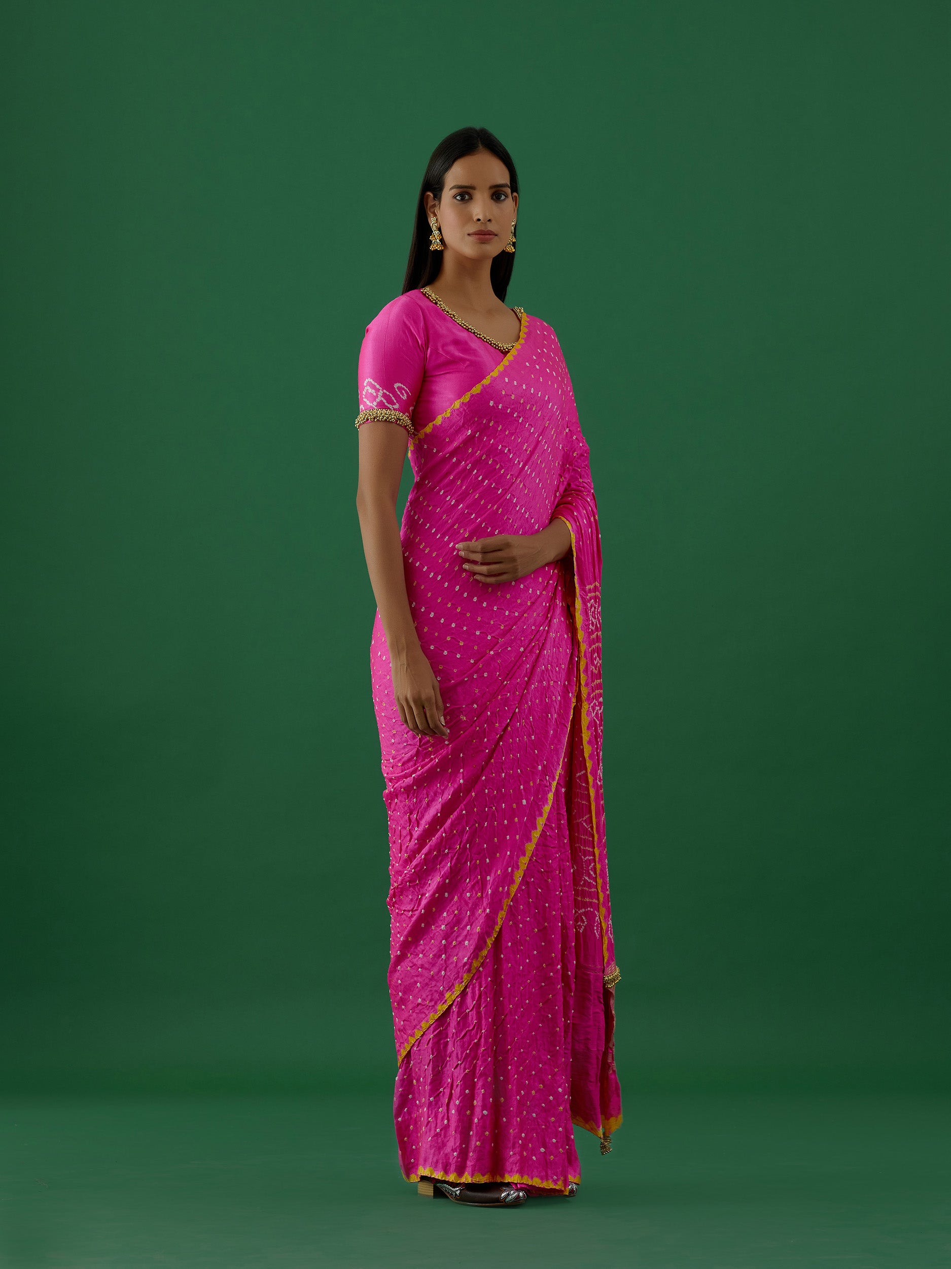 Ambika - Pink Saree - 5elements