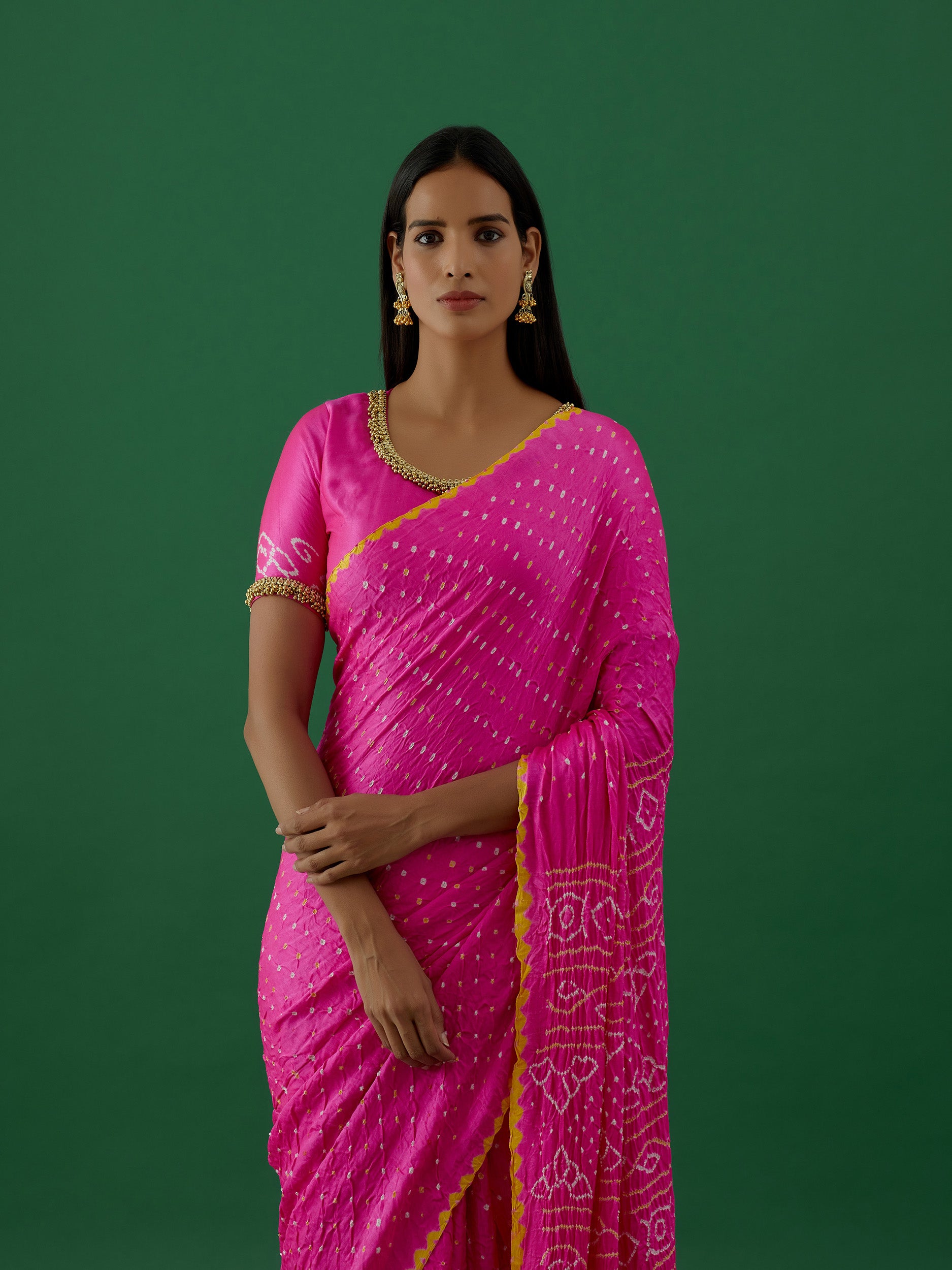 Ambika - Pink Saree - 5elements